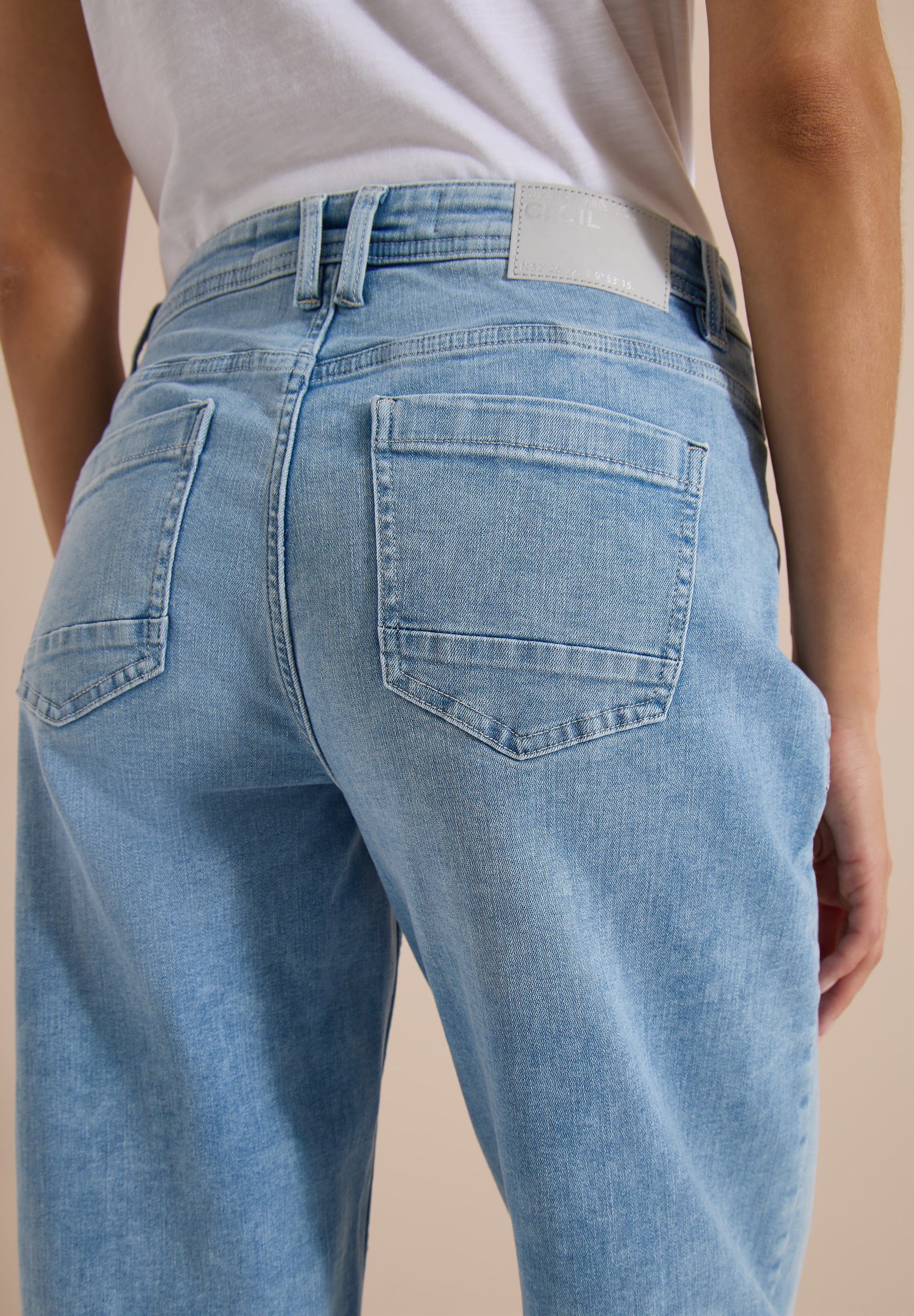 Cecil Damen Hosen Light Blu