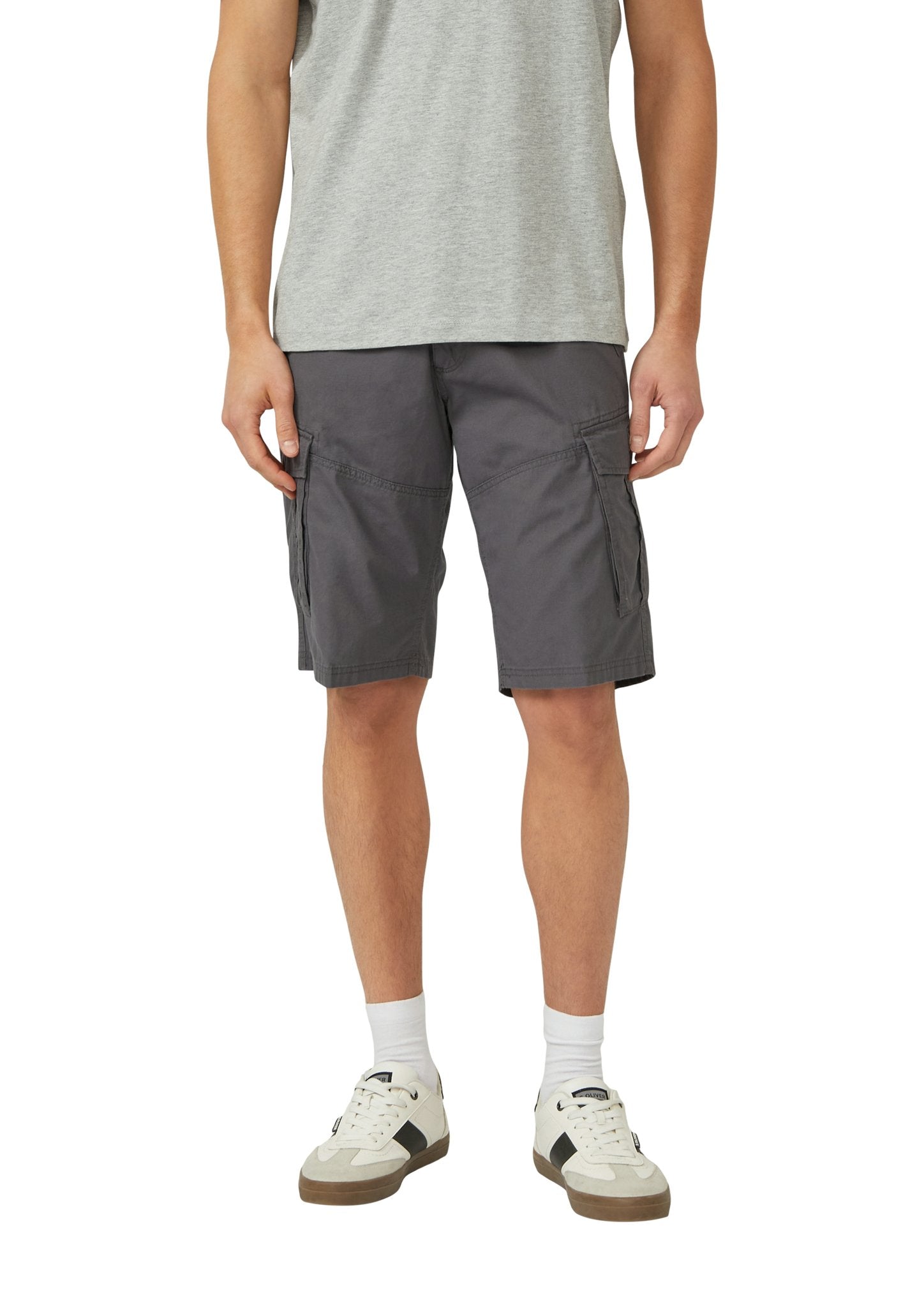 S. Oliver red Herren Shorts Grey/Black