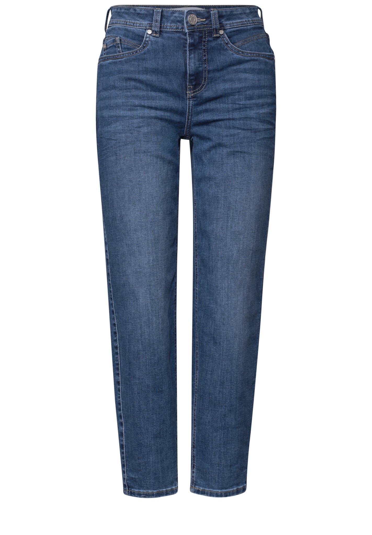 Street One Damen Hosen Medium Bl