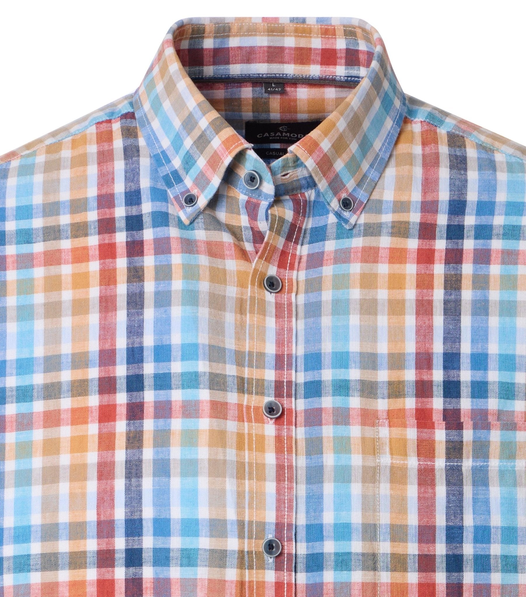 Casa Moda Herren Hemden kurz Orange