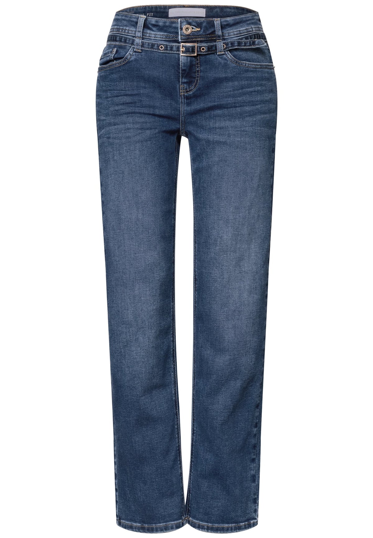 Street One Damen Hosen Mid Blue
