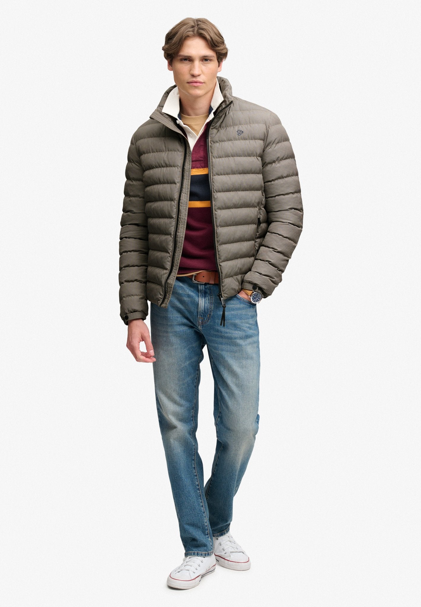 Superdry Men Herren Jacken Mq Brown Herit