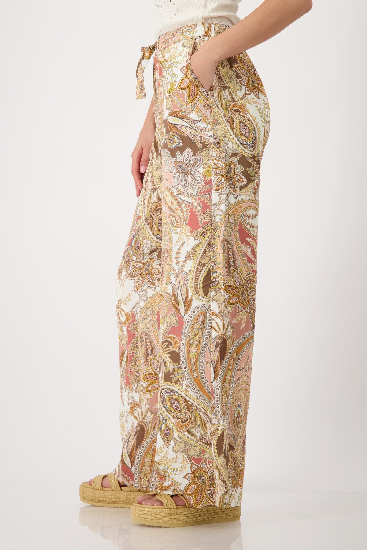 Monari Damen Hosen Mocca Gemus