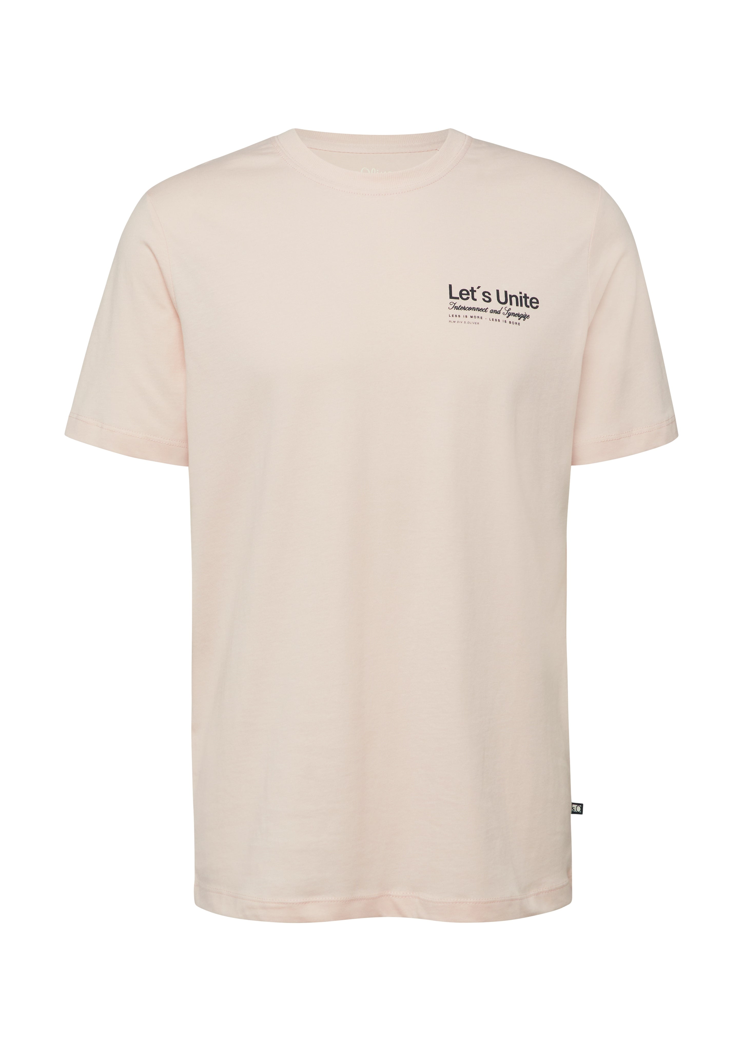 S. Oliver red Herren T-Shirts kurz Lilac/Pink