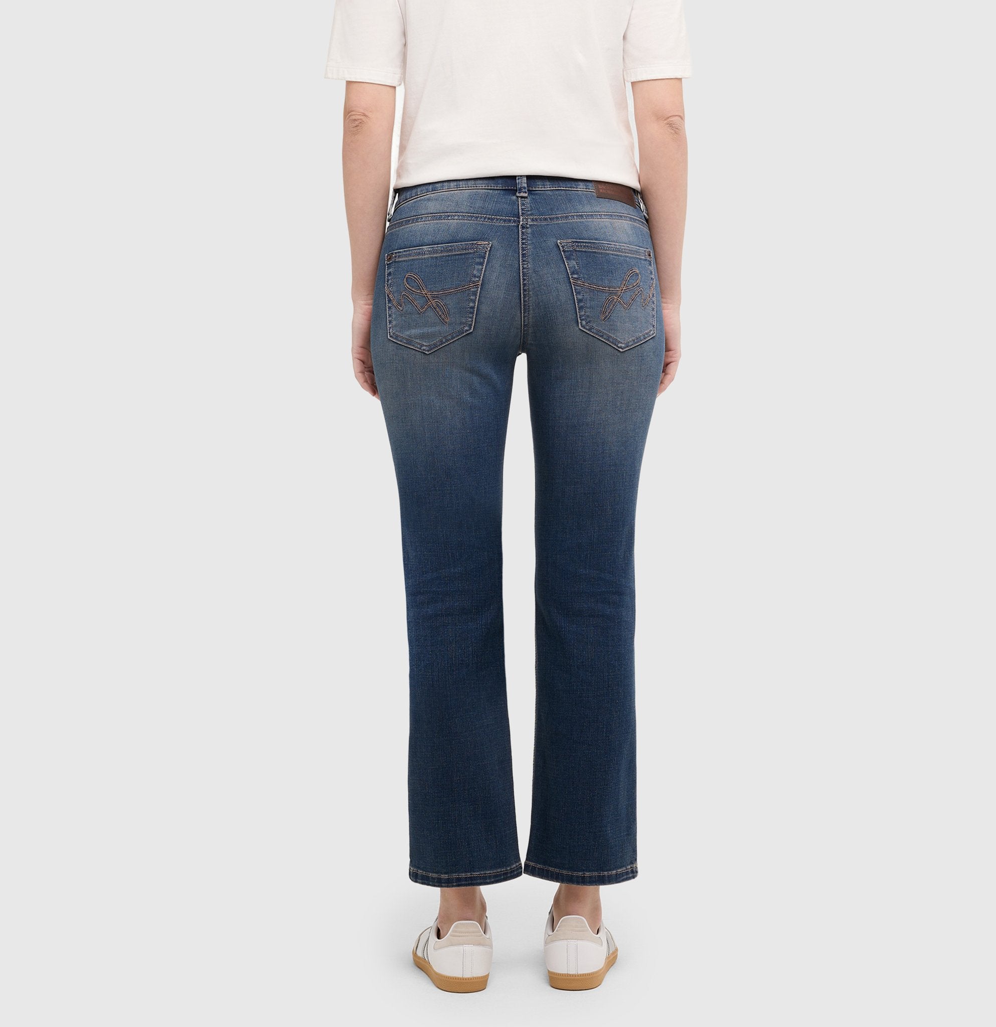 Mac Damen Jeans Stormy Midblue
