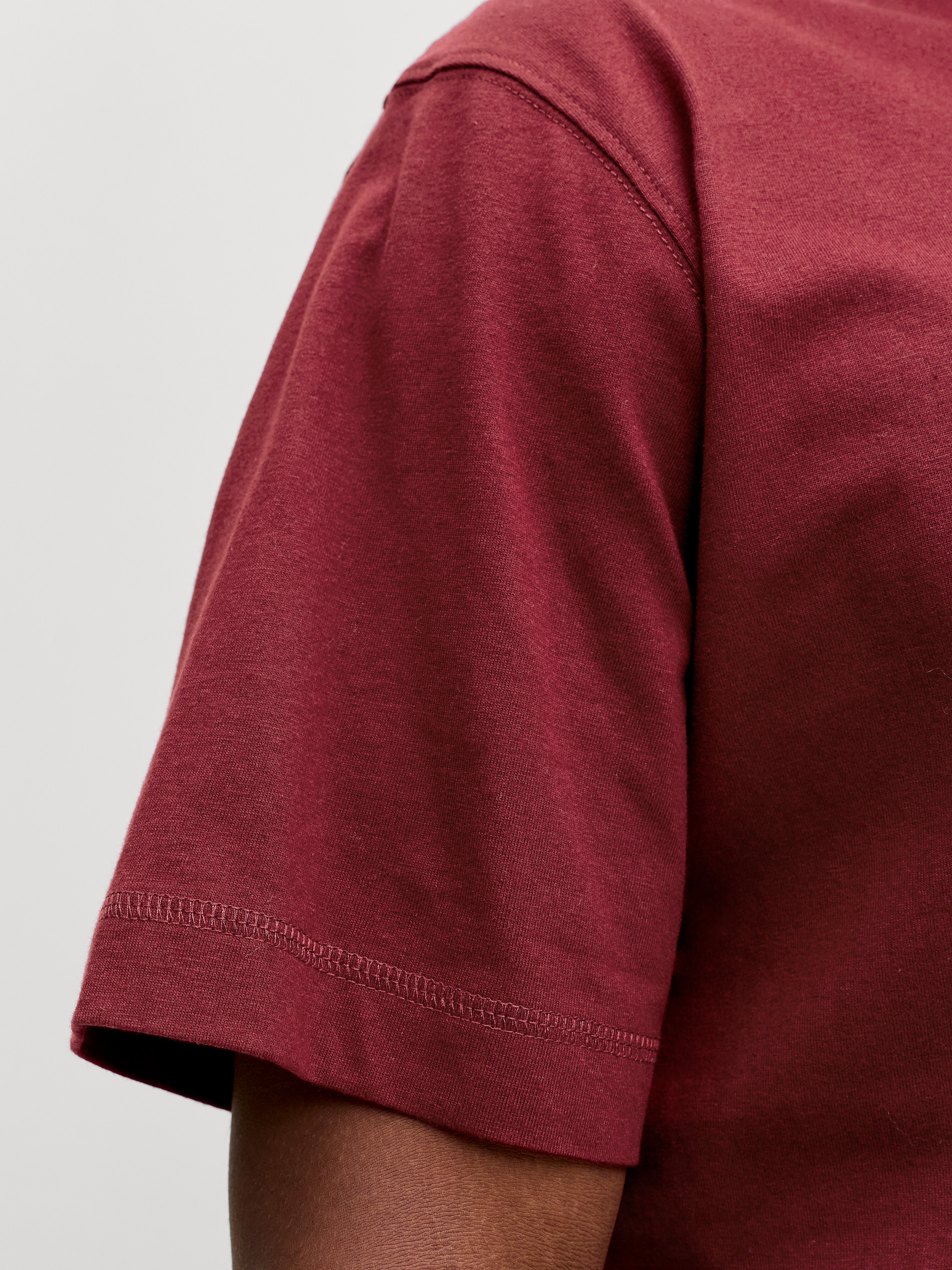 Jack & Jones Herren T-Shirts kurz Cabernet