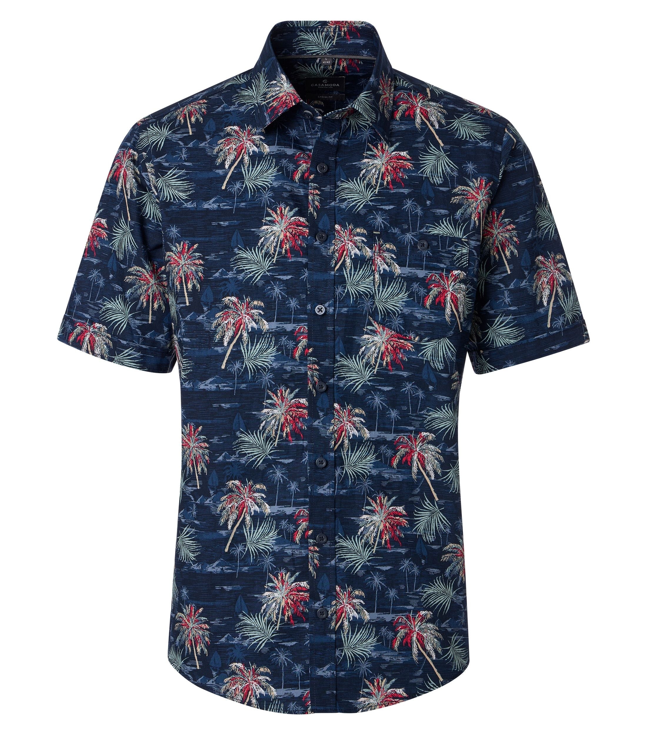 Casa Moda Herren Hemden kurz Blau