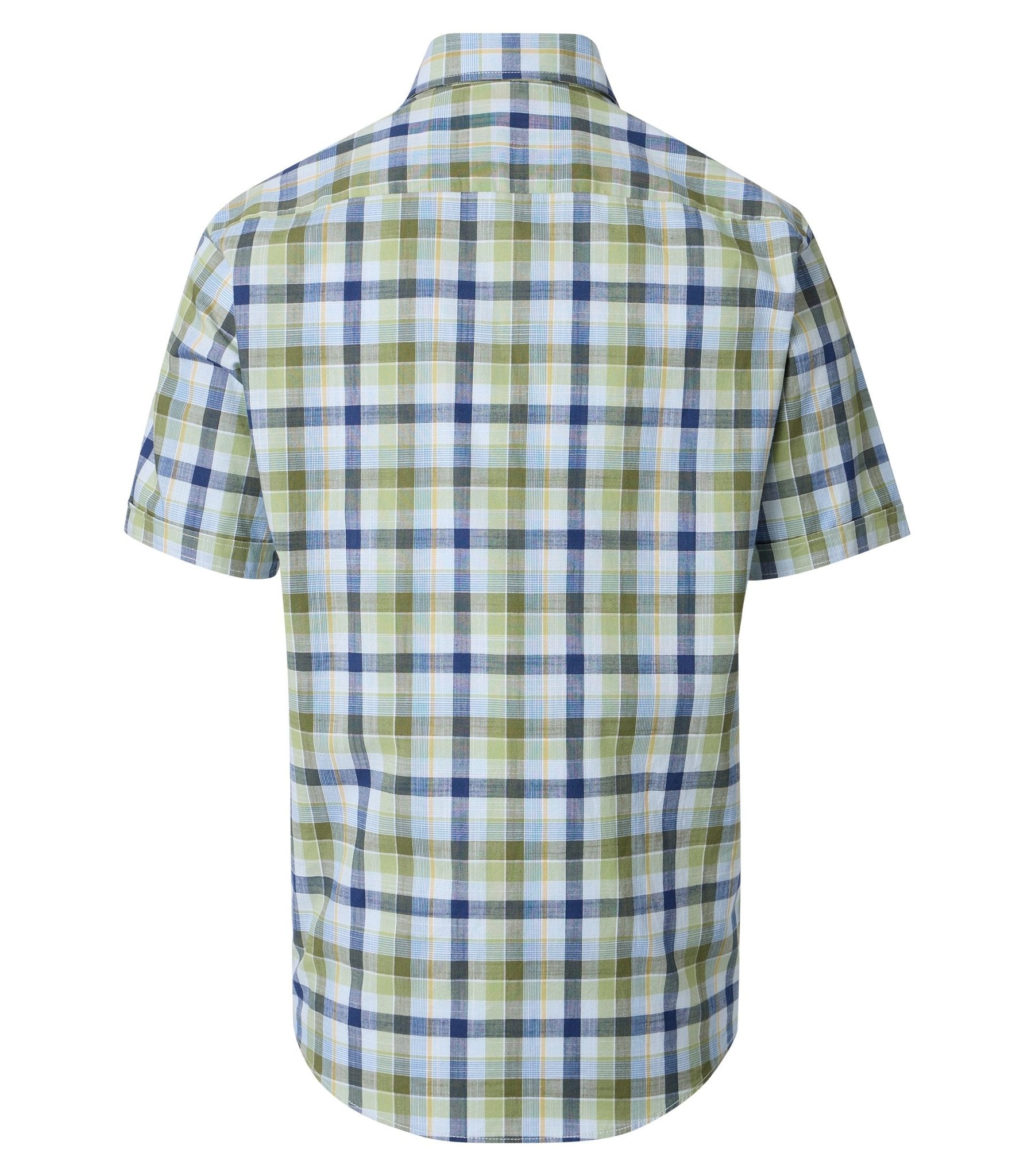 Casa Moda Herren Hemden kurz Gruen