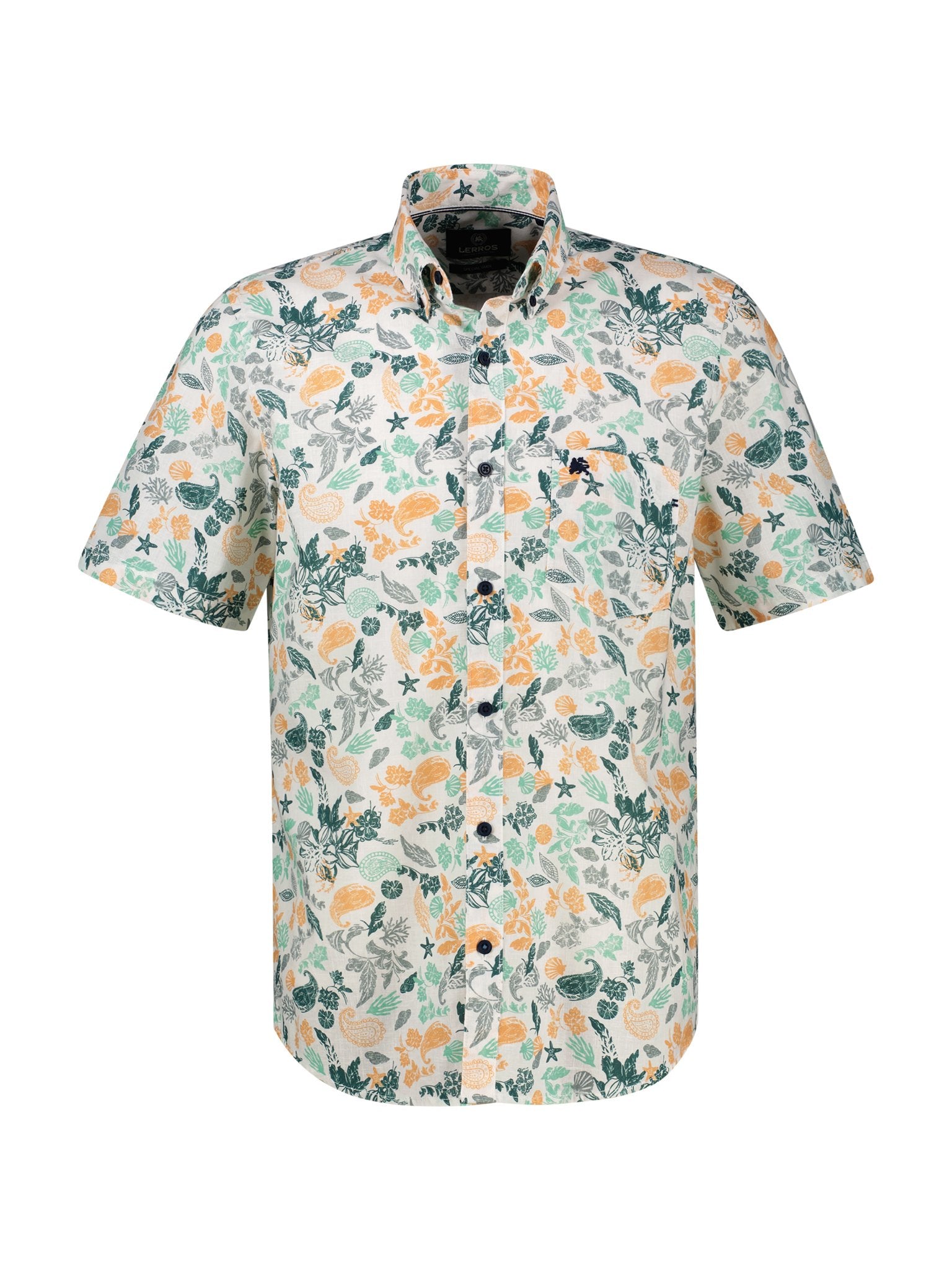 Lerros Herren Hemden kurz Dull Peach