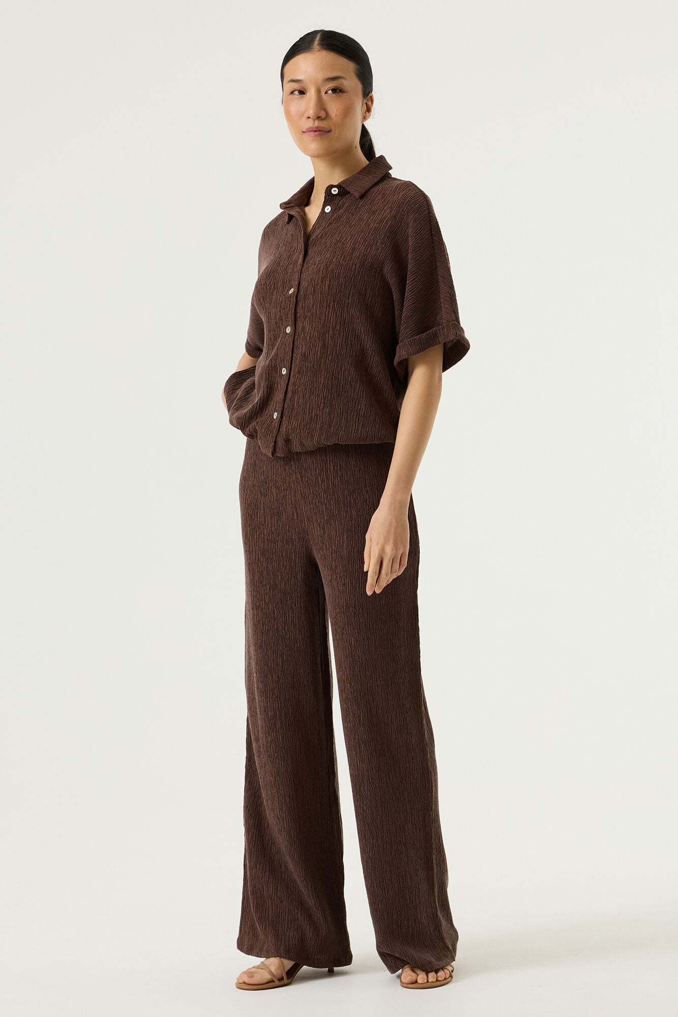 Garcia Damen T-Shirts Earth Brown