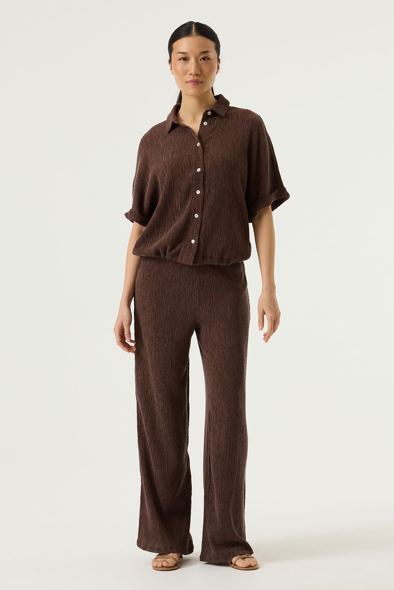 Garcia Damen T-Shirts Earth Brown