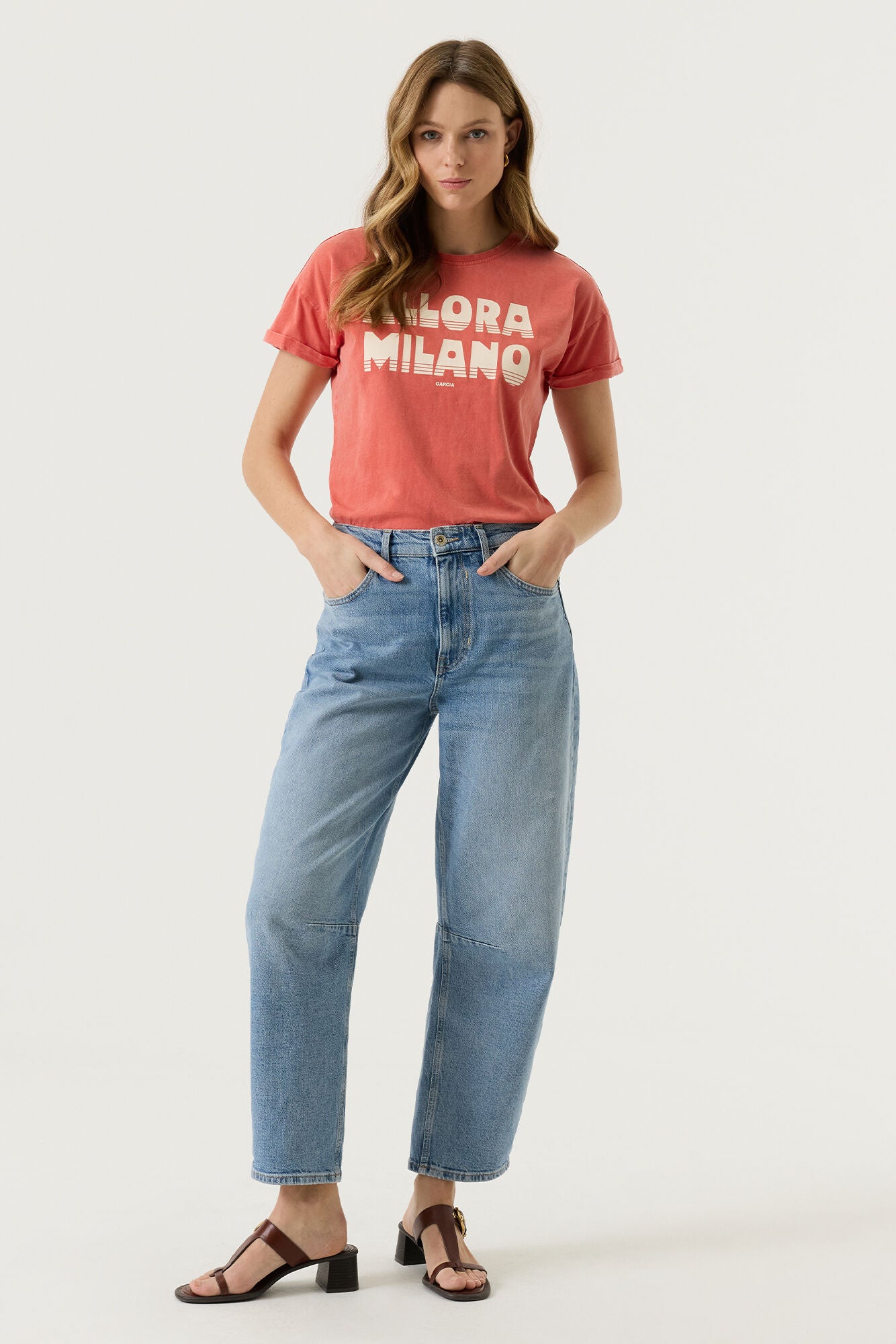 Garcia Damen T-Shirts Paprika