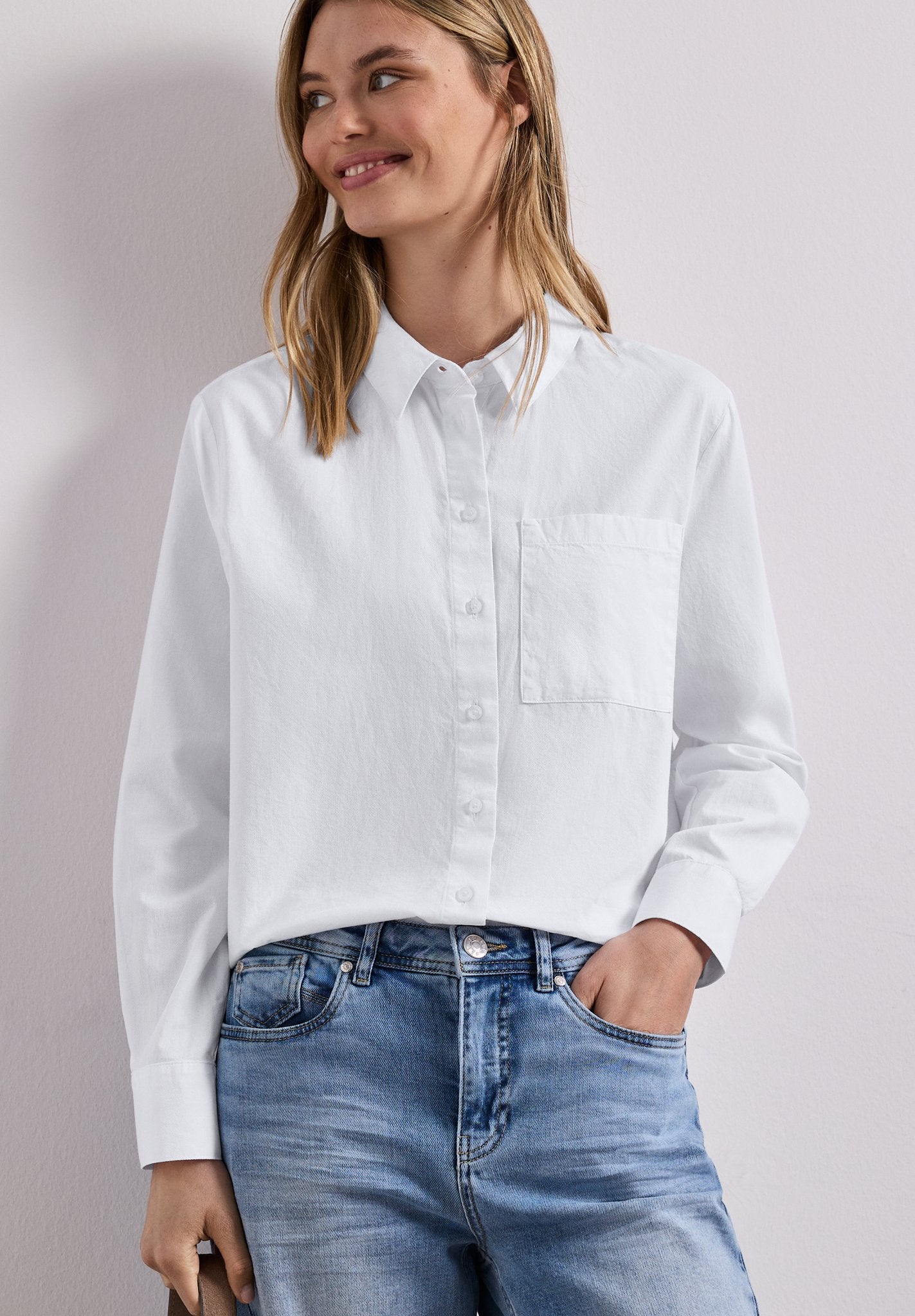 Street One Damen Blusen White