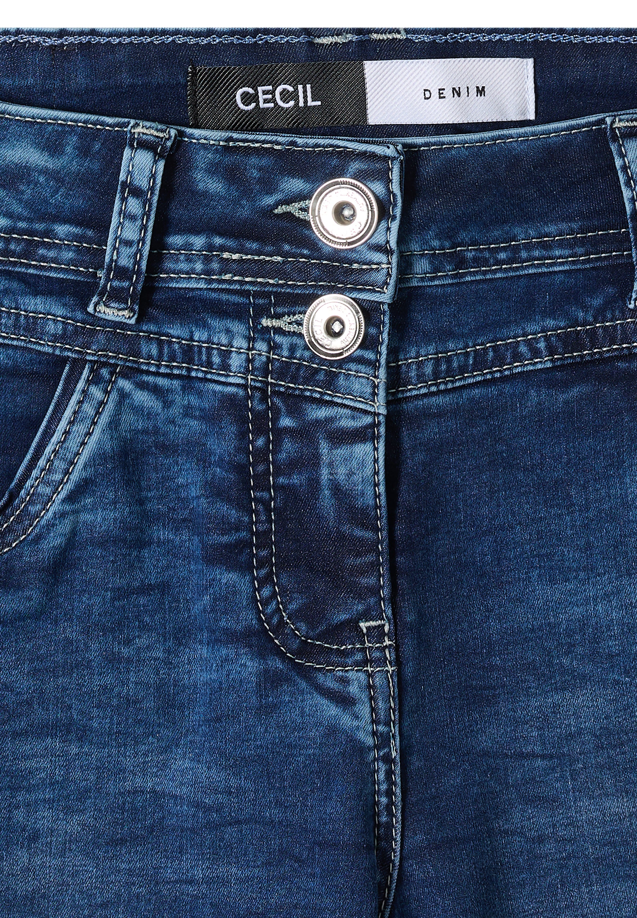 Cecil Damen Hosen Mid Blue