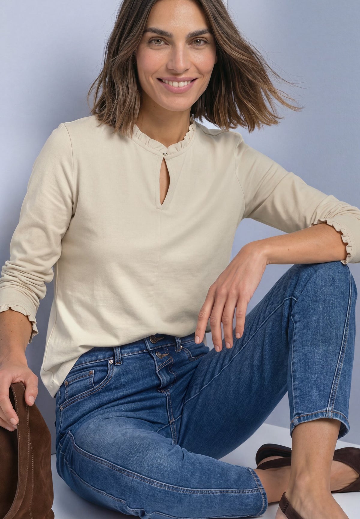Street One Damen T-Shirts Pure Beig
