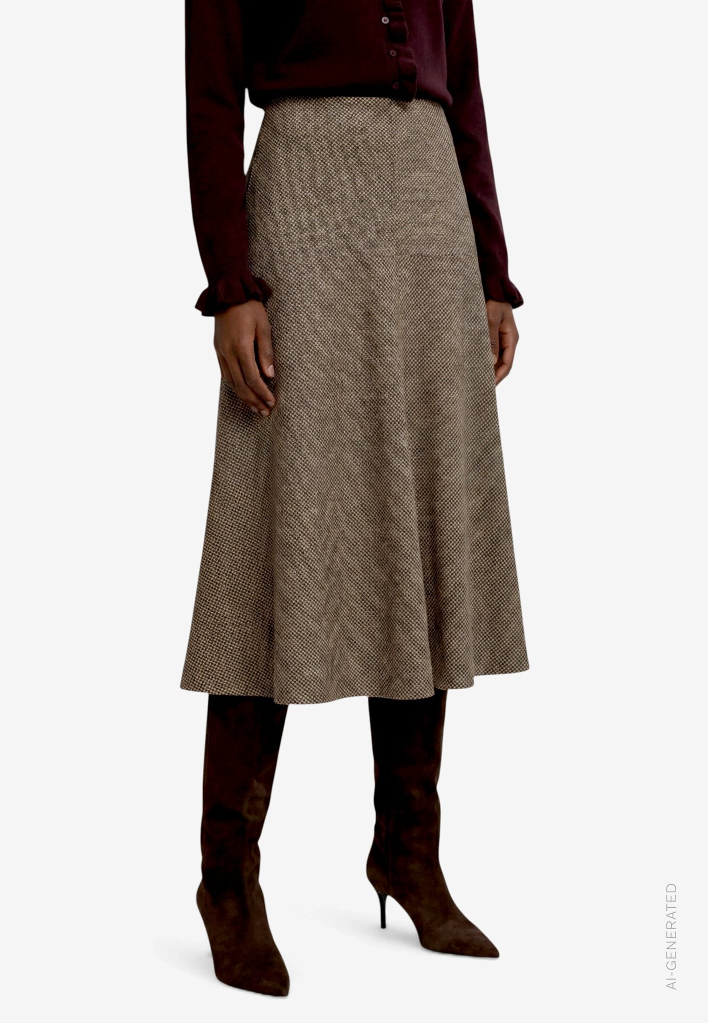 Zero Damen Rock Beige/Brown