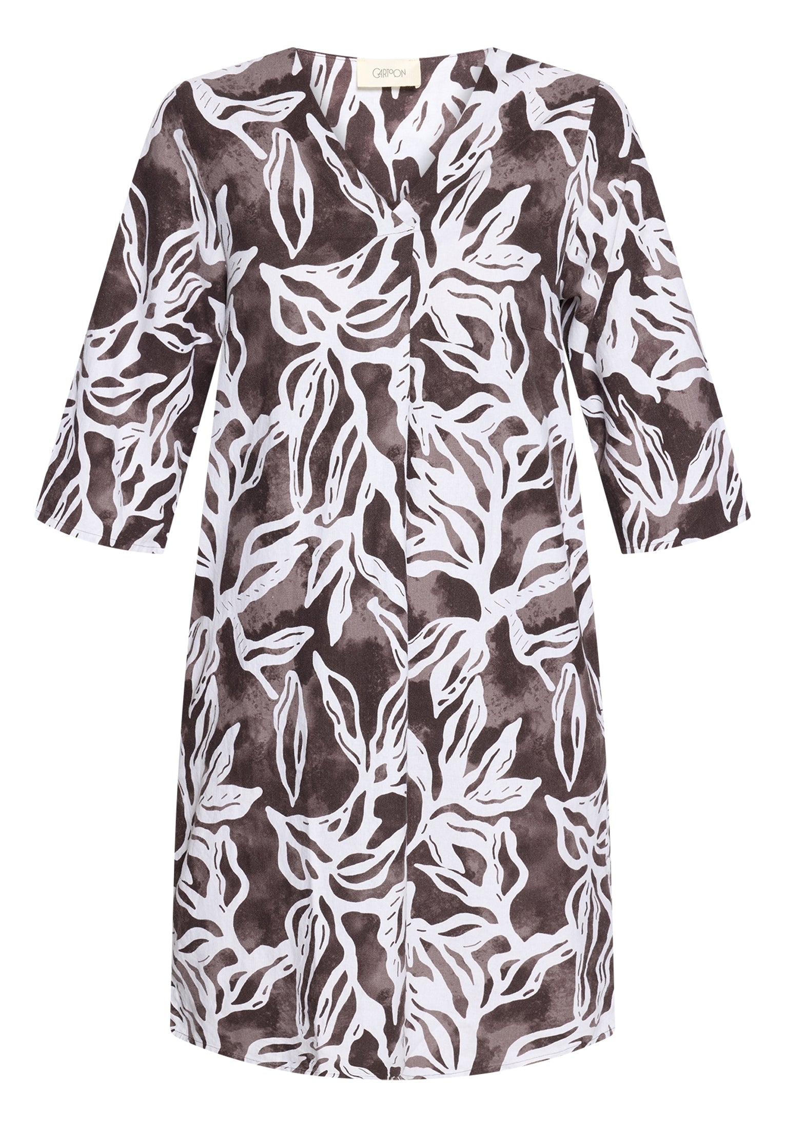 Cartoon Damen Kleider Cream/Brown