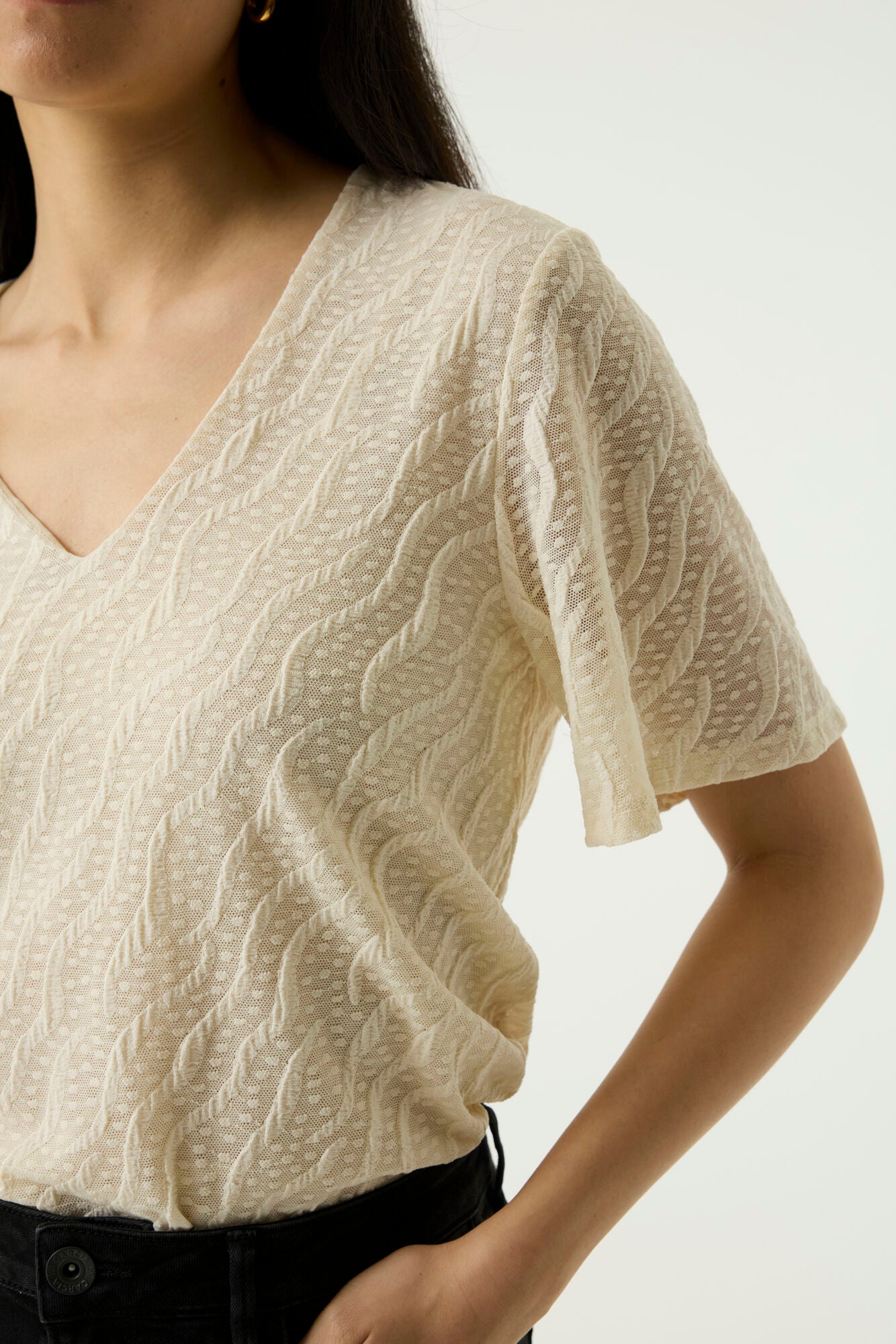 Garcia Damen T-Shirts Whitecap