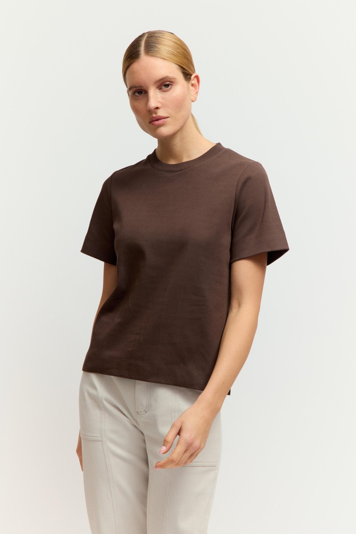 Fashion People Damen T-Shirts Wood