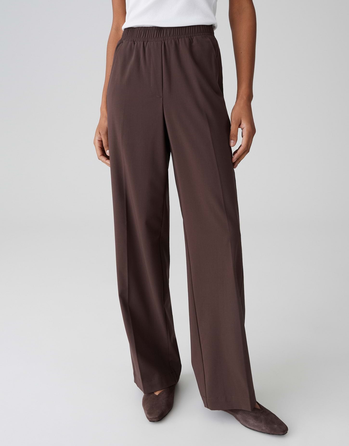 Opus Damen Hosen Coffee Bean