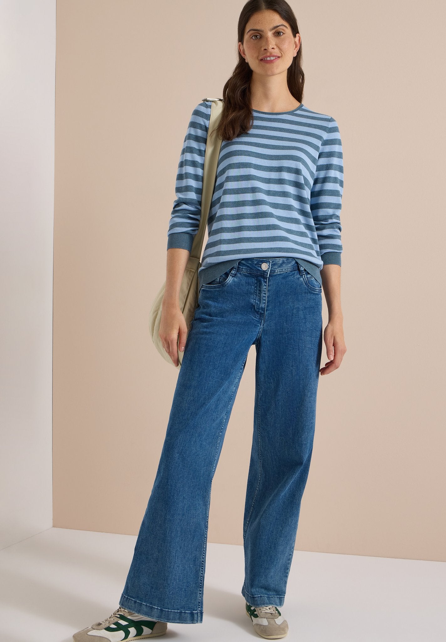 Cecil Damen Pullover Easy Blue