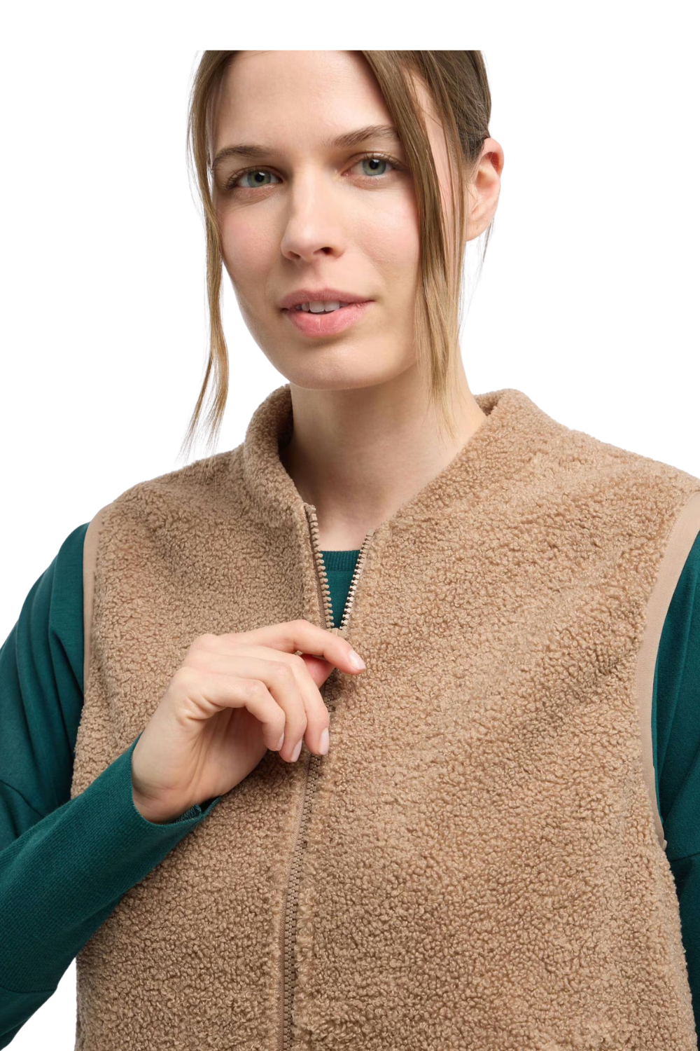 Elbsand Damen Blusen kurz Nougat