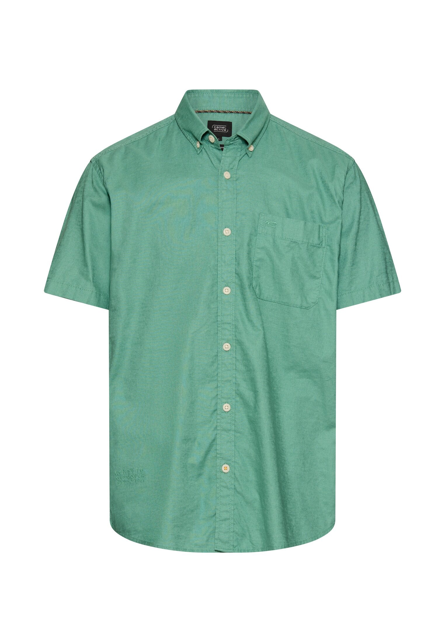 Camel active Herren Hemden kurz Lagoon Green