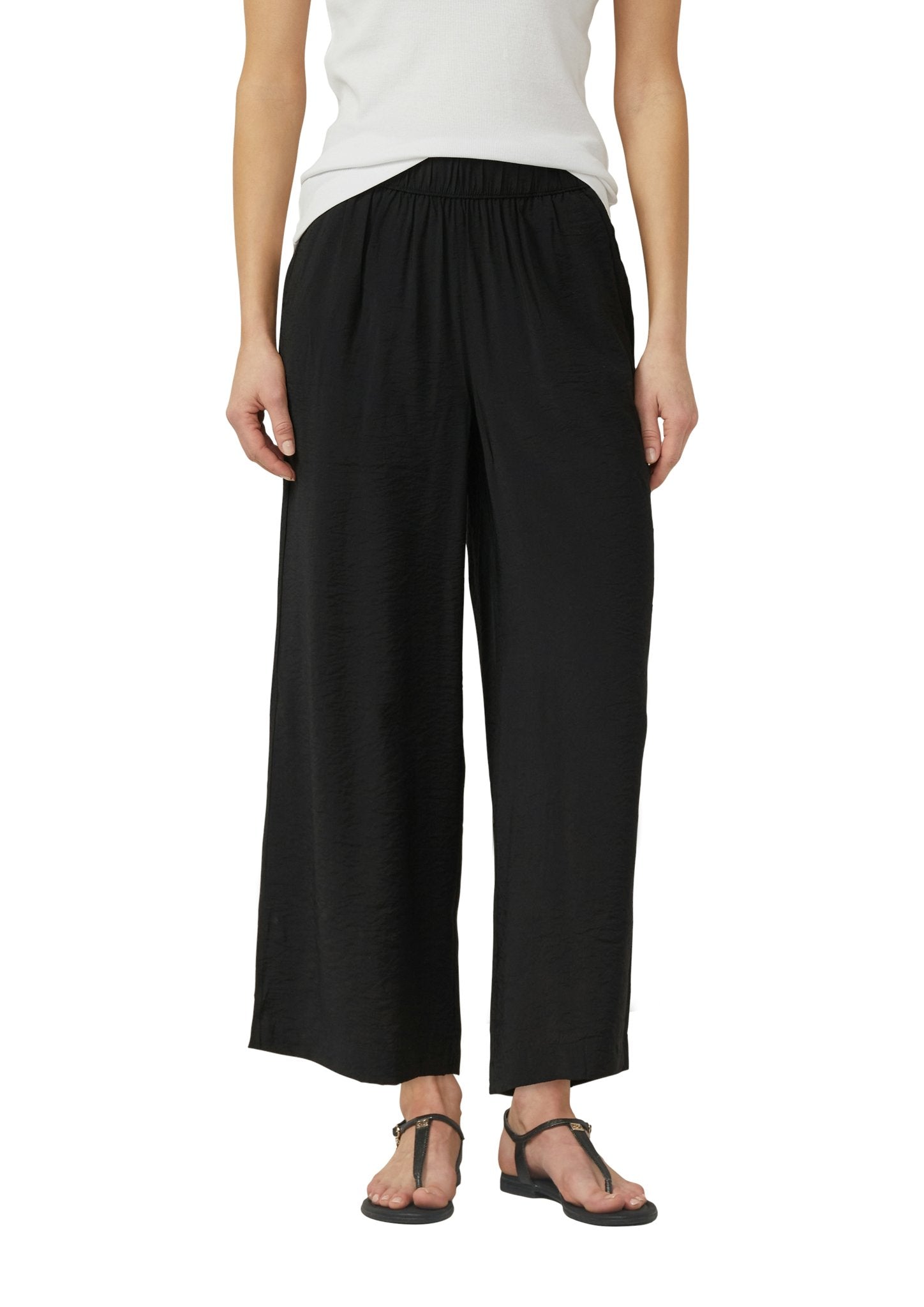 S. Oliver red Damen Hosen Grey/Black
