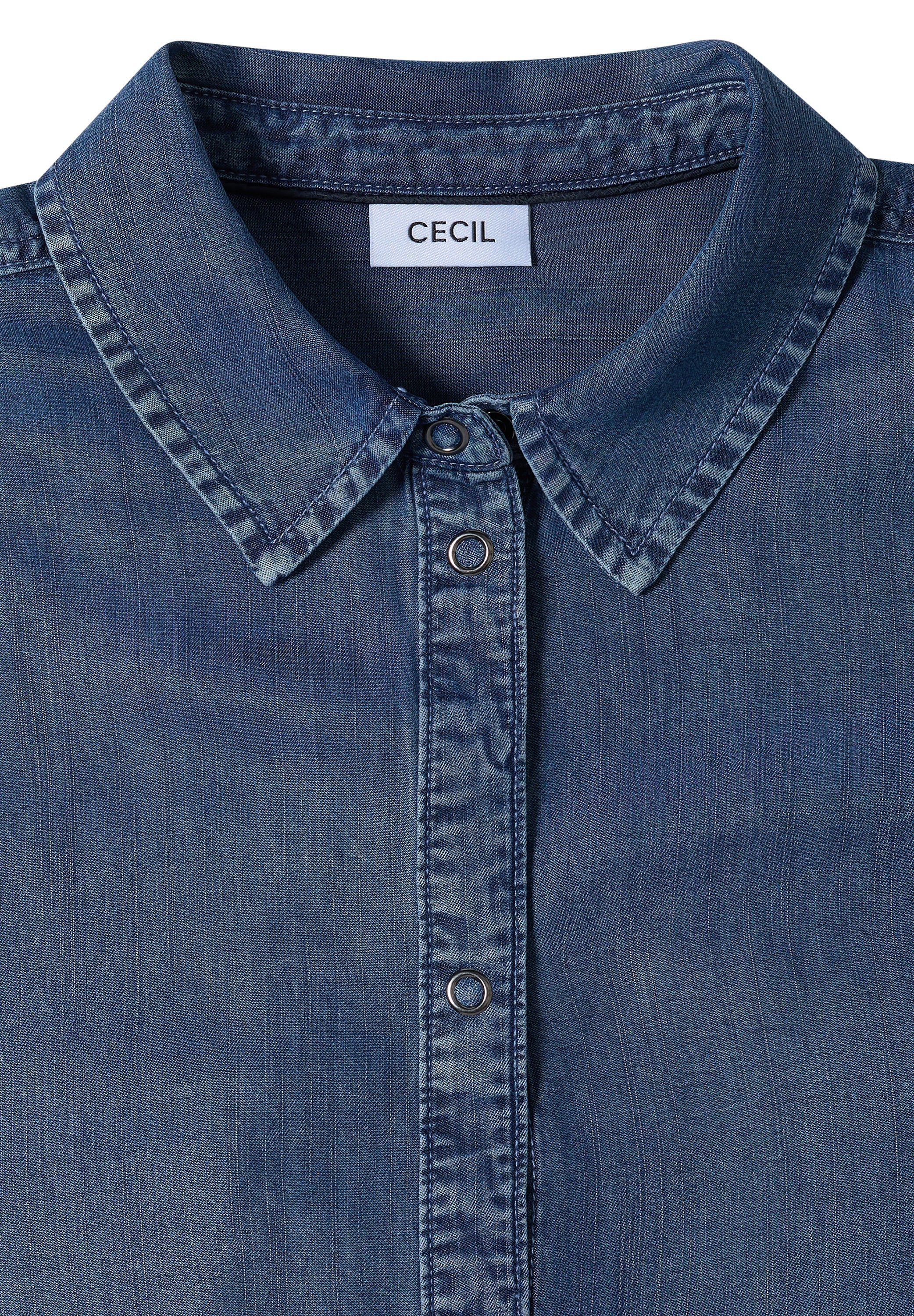 Cecil Damen Blusen Mid Blue