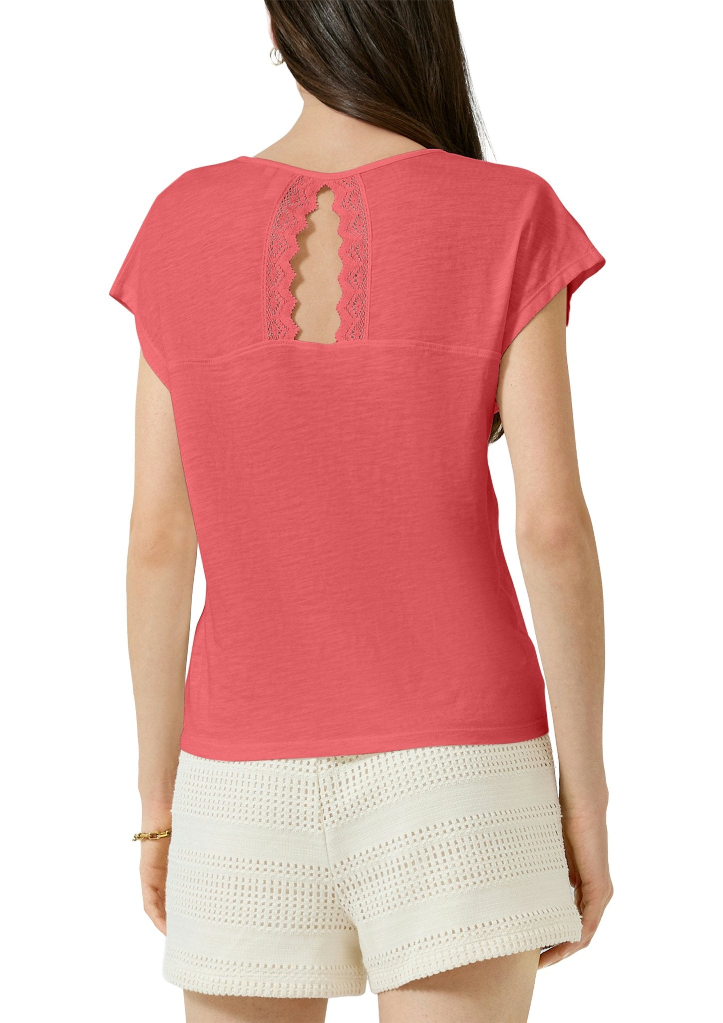 QS by S.Oliver Damen T-Shirts Red