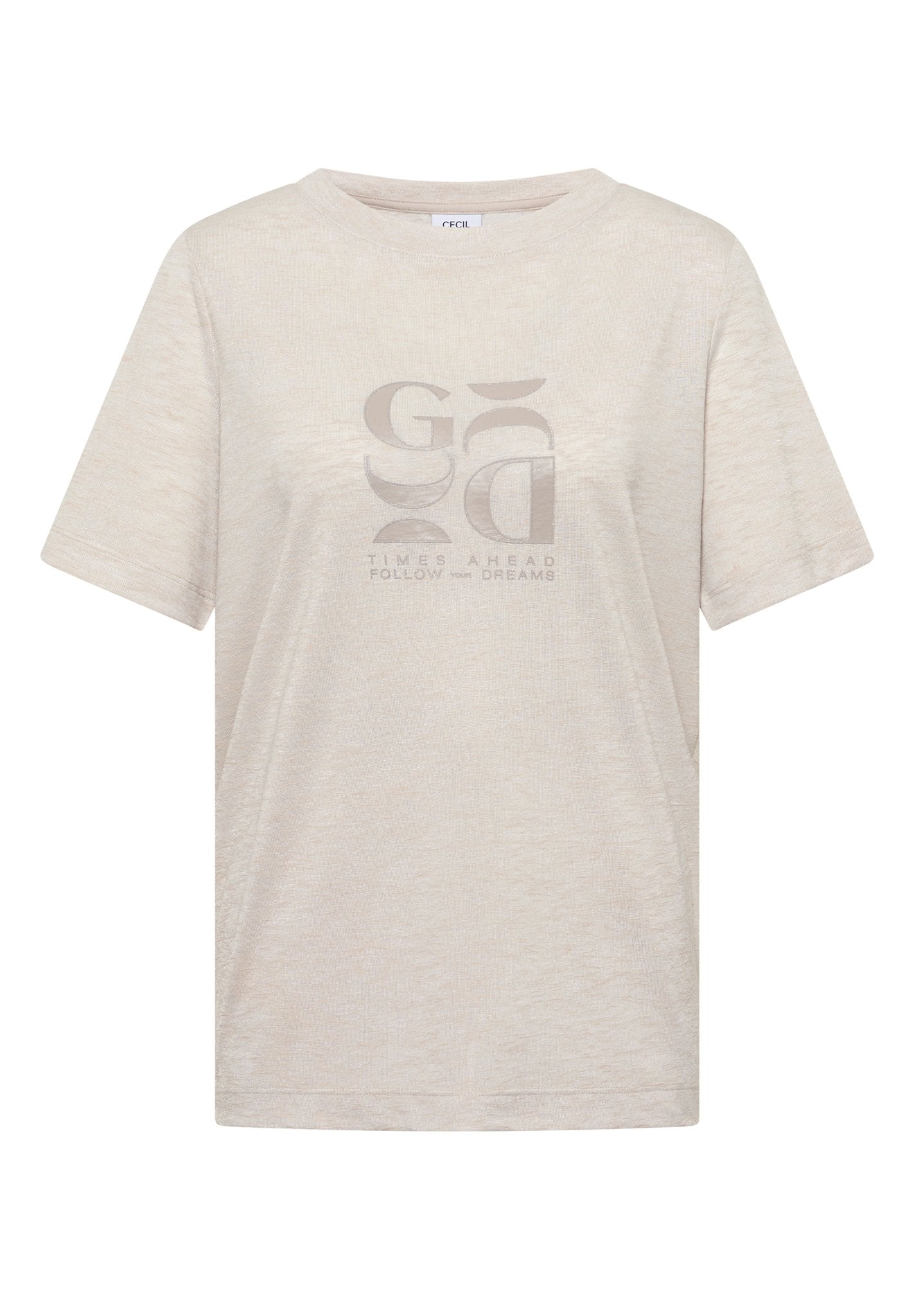 Cecil Damen T-Shirts Macadamia