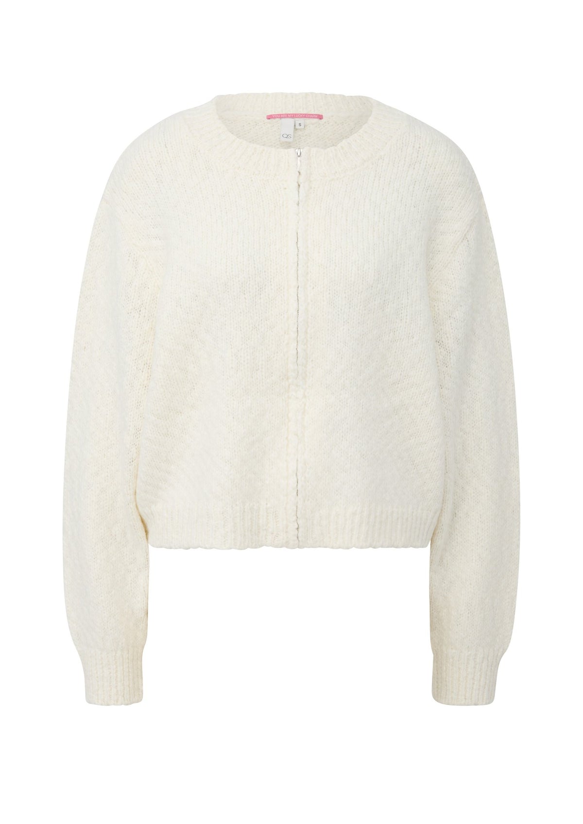 QS by S.Oliver Damen Strickjacken White