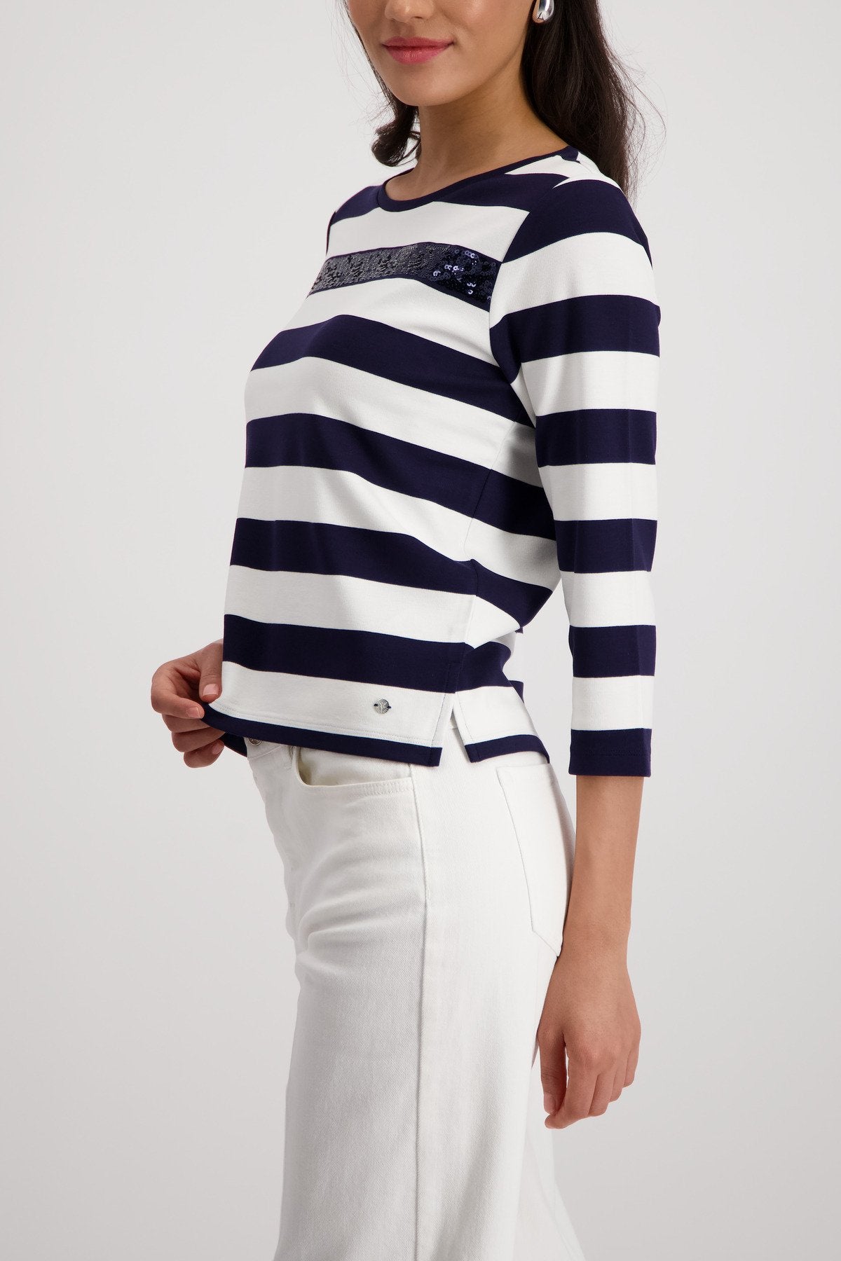 Monari Damen T-Shirts Marine Ring