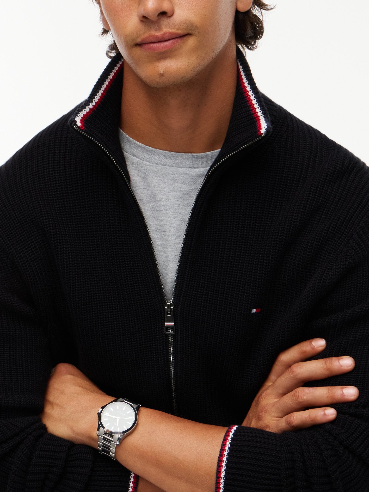 Tommy Hilfiger Herren Strickjacken Bds Black