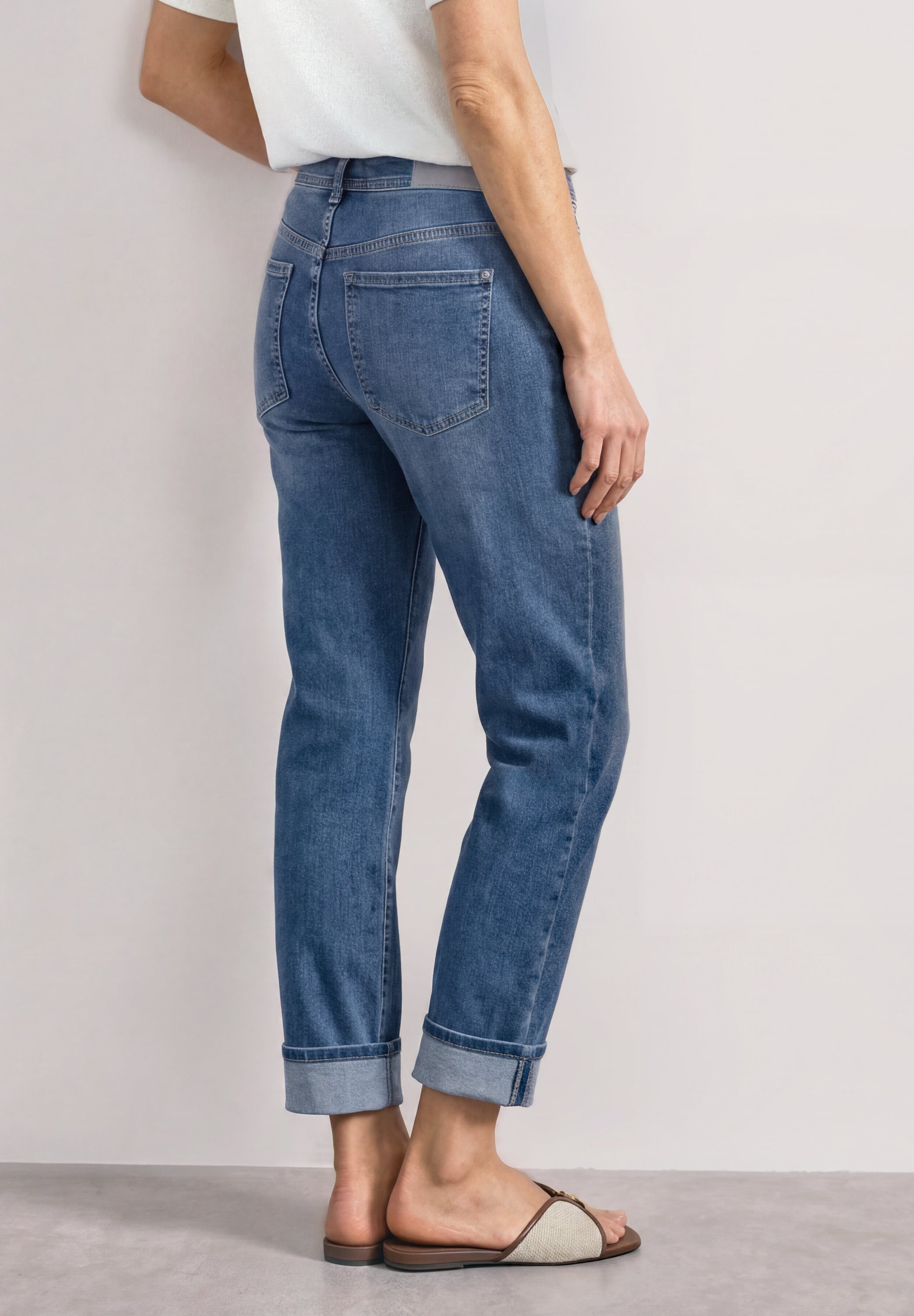 Street One Damen Hosen Mid Blue
