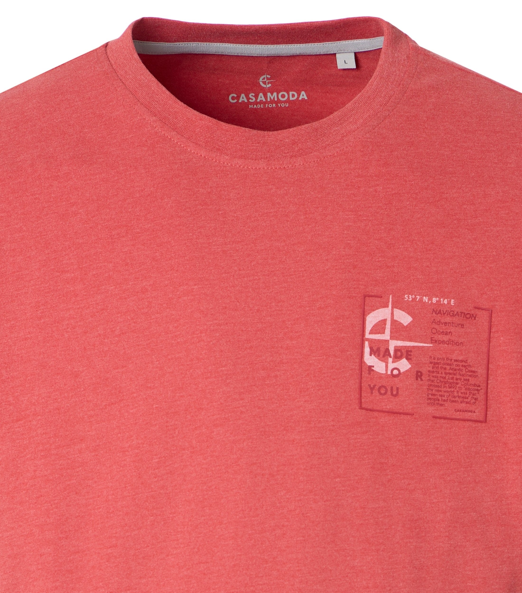 Casa Moda Herren T-Shirts kurz Rot