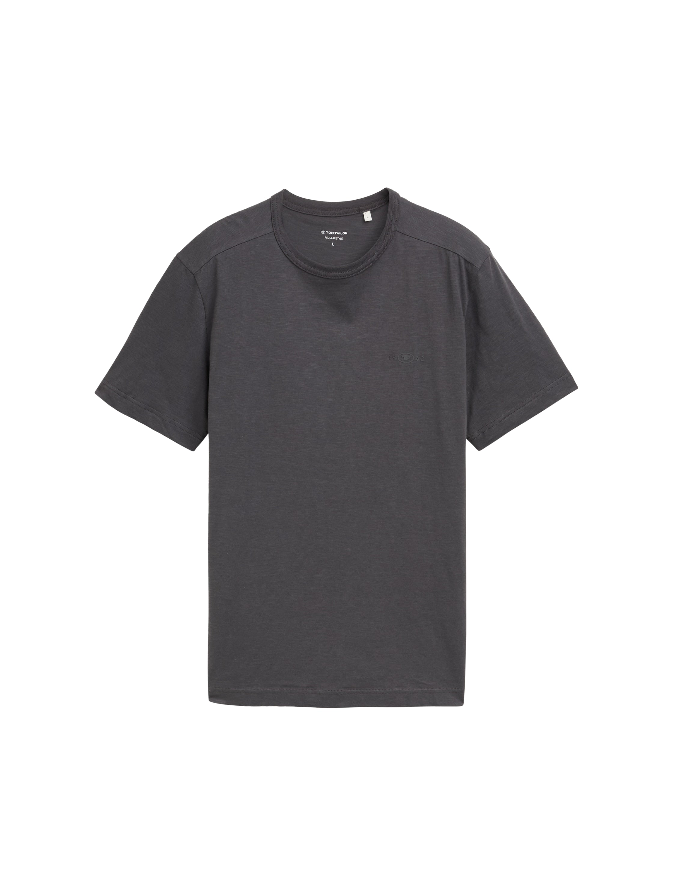 Tom Tailor Herren T-Shirts kurz Tarmac Grey