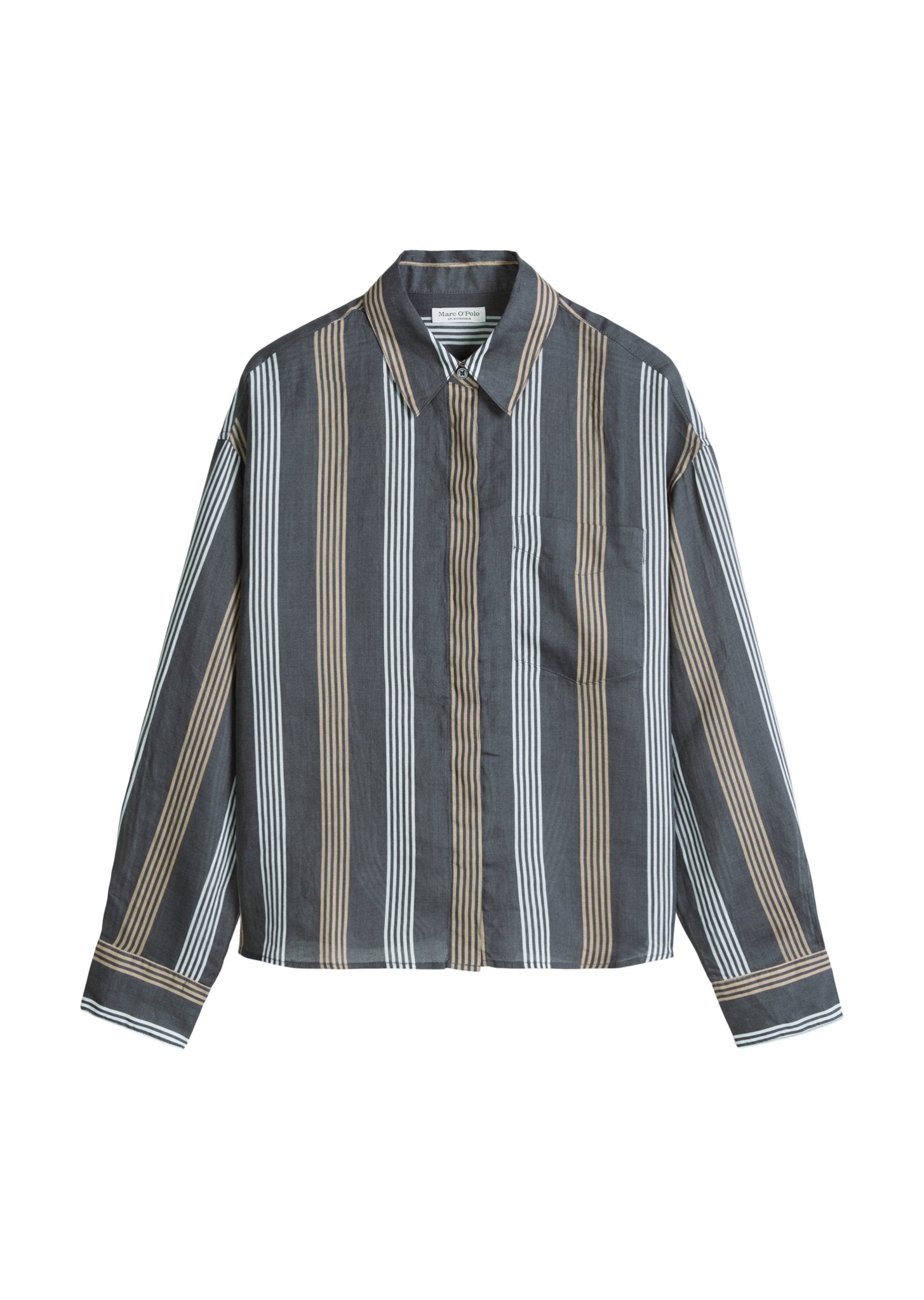 Marc O'Polo Damen Blusen Dark Grey_Multi
