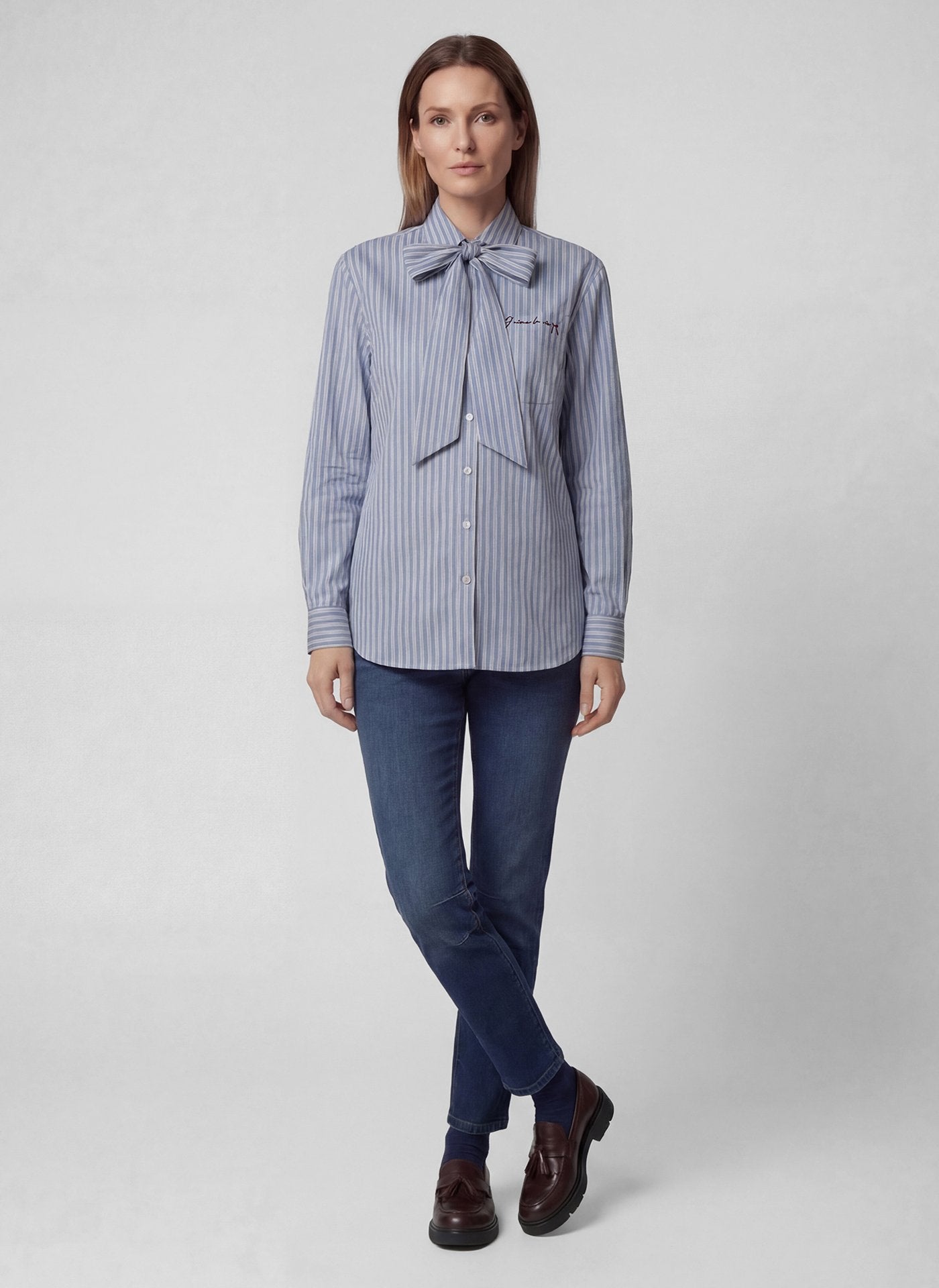 Rabe Damen Blusen Pastellblau