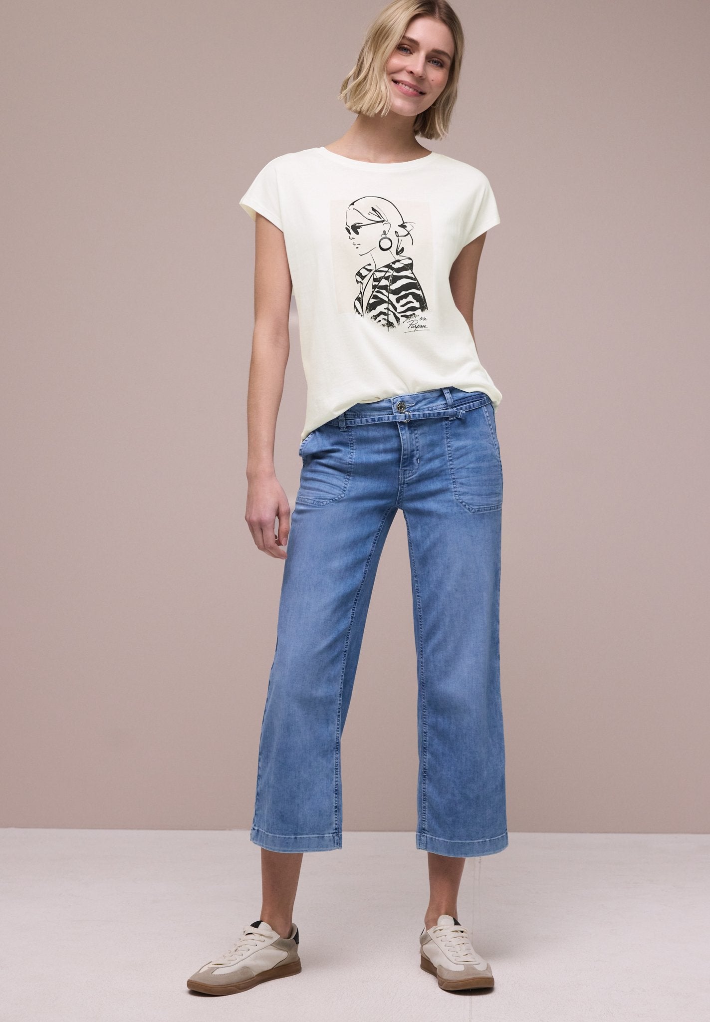 Street One Damen T-Shirts Off White