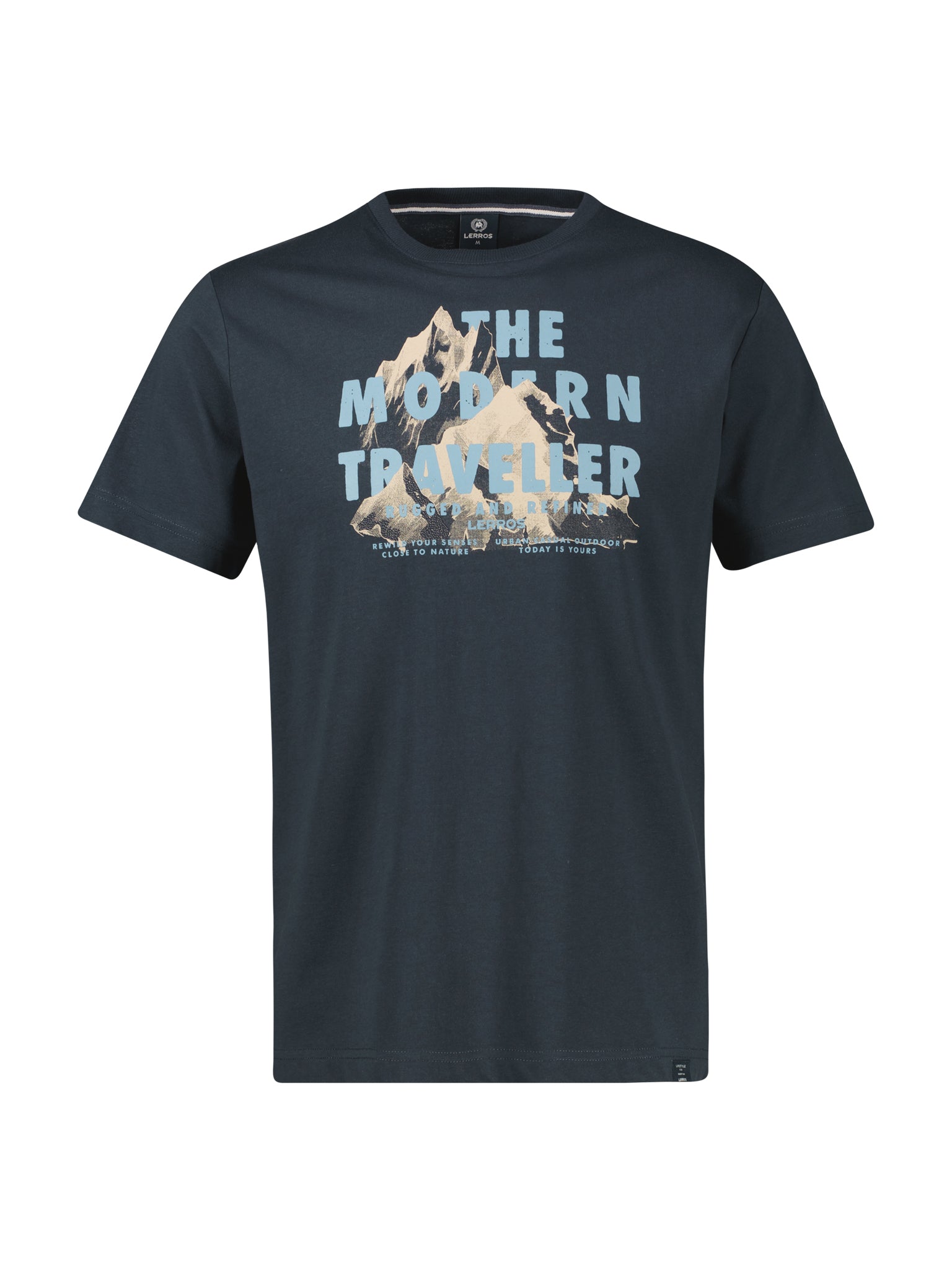 Lerros Herren T-Shirts kurz Classic Navy