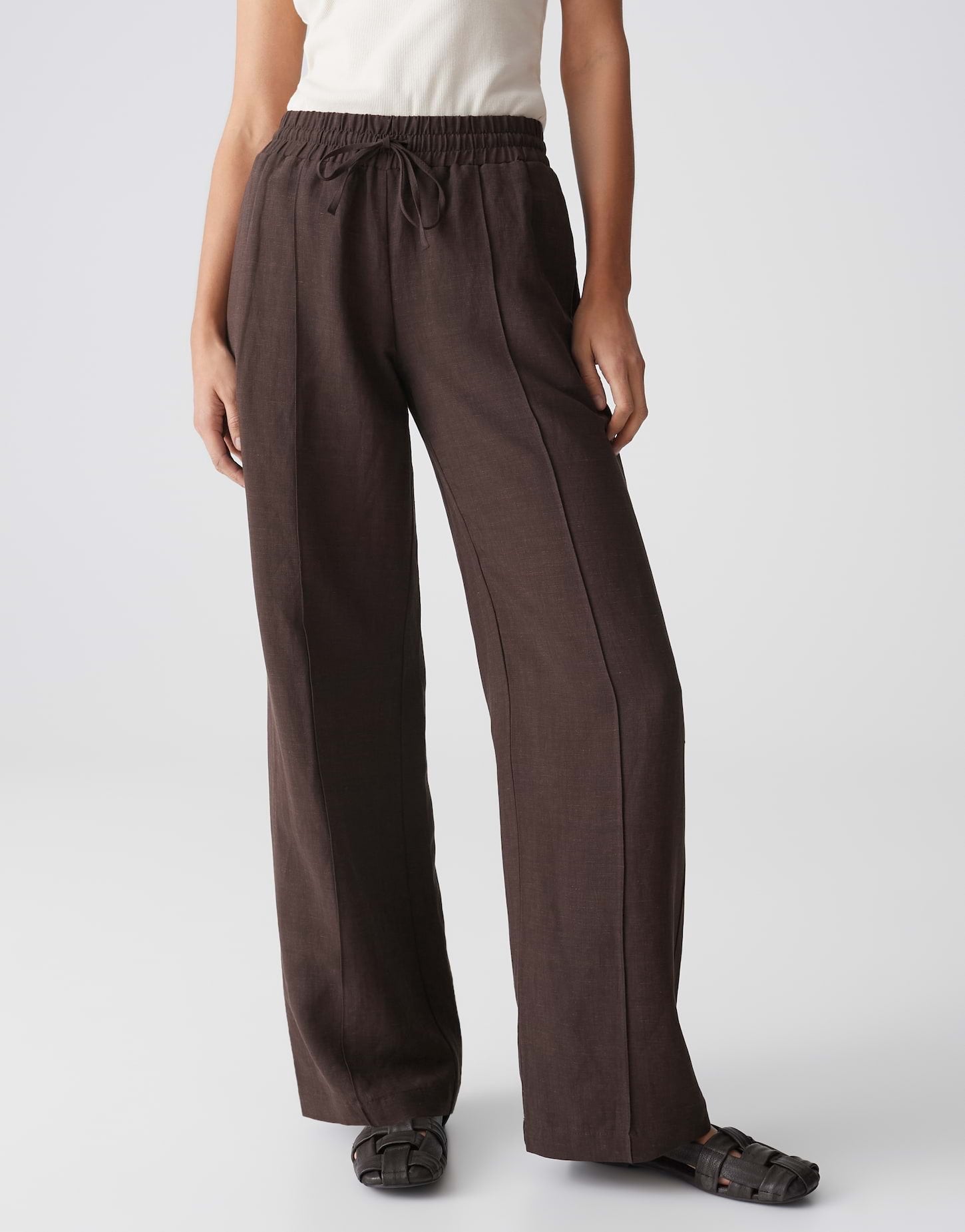Opus Pants Damen Hosen Coffee Be