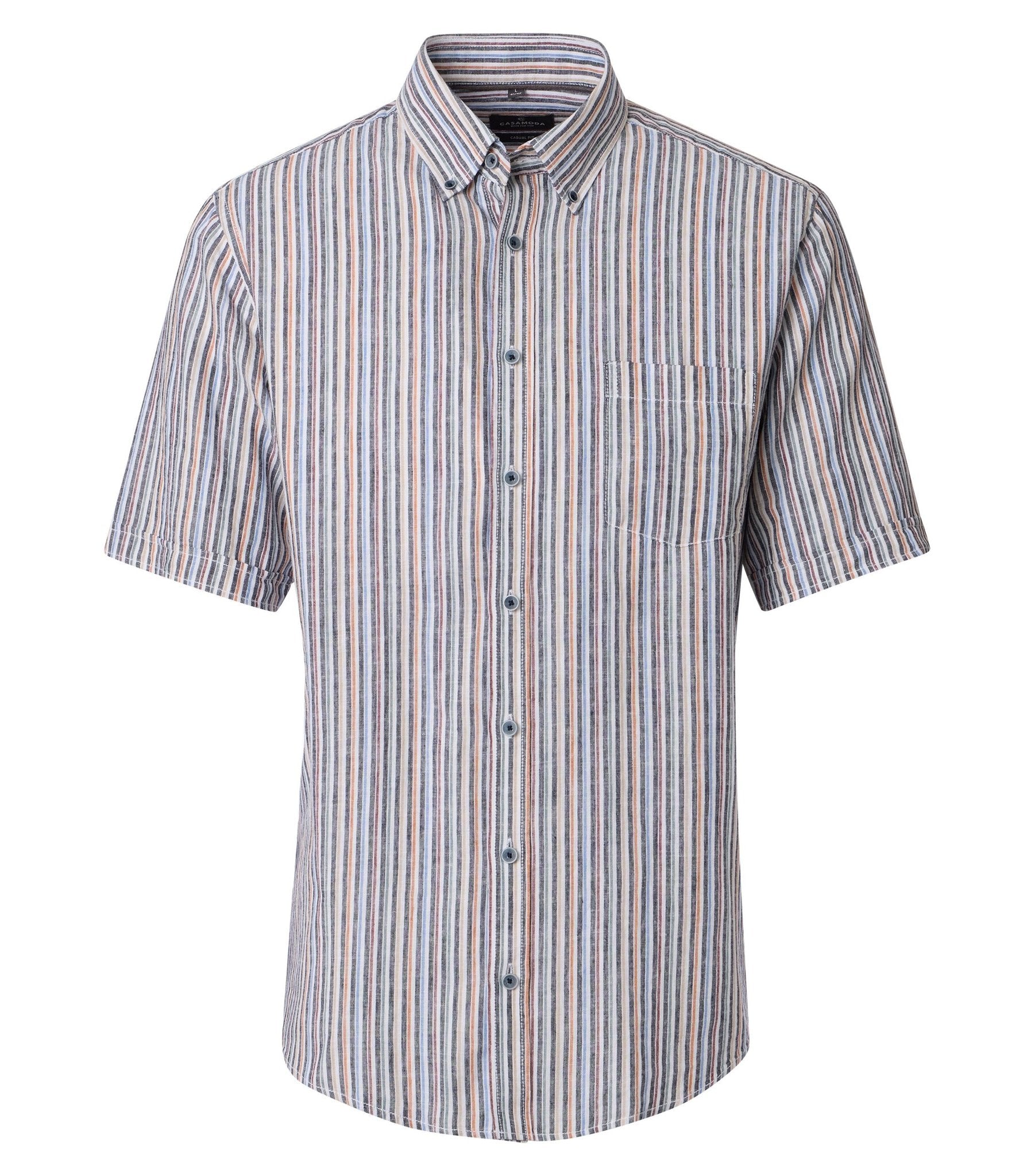 Casa Moda Herren Hemden kurz Blau