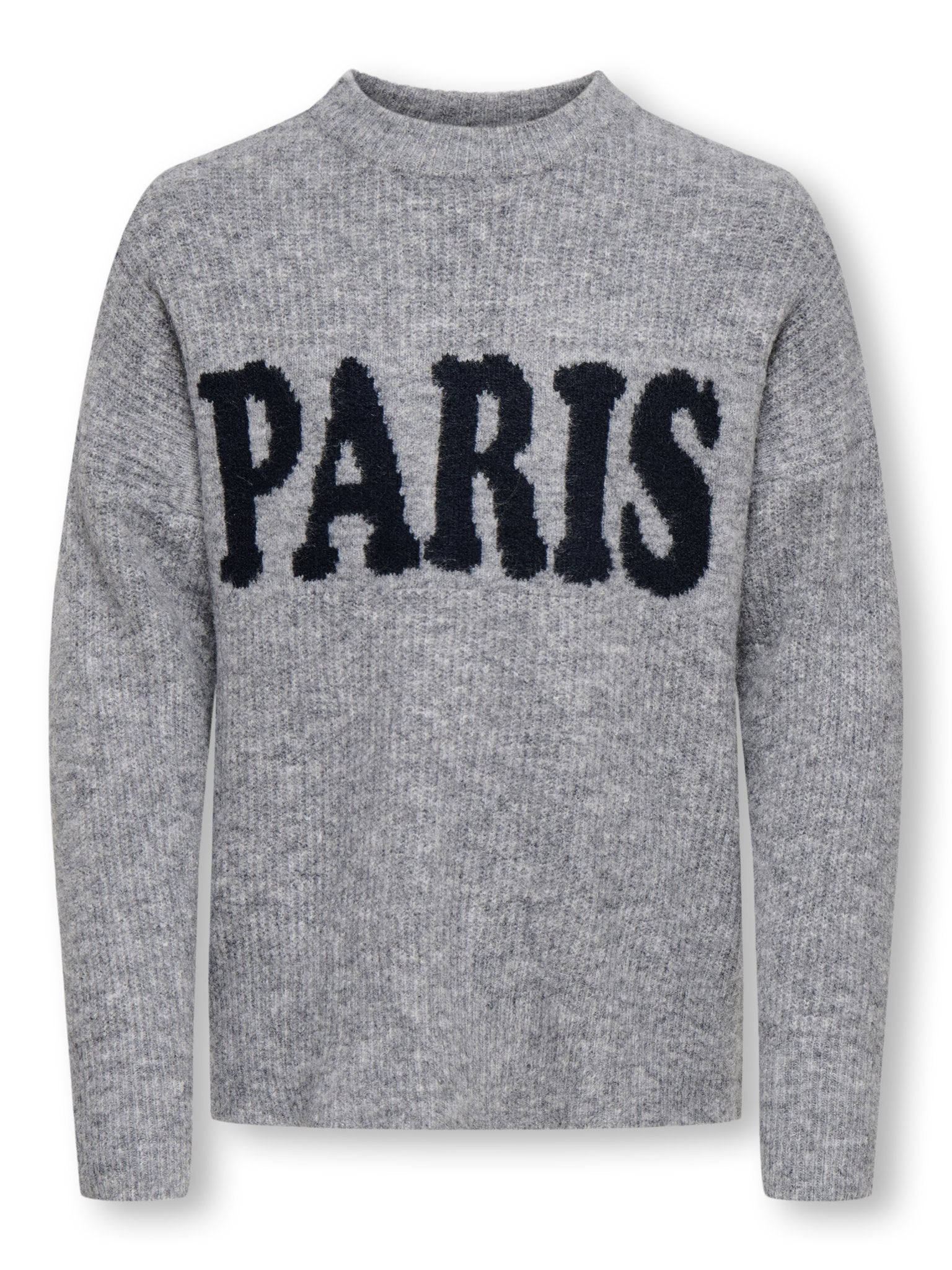 Only Mädchen Pullover & Strickjacken Grey Melange/Pa