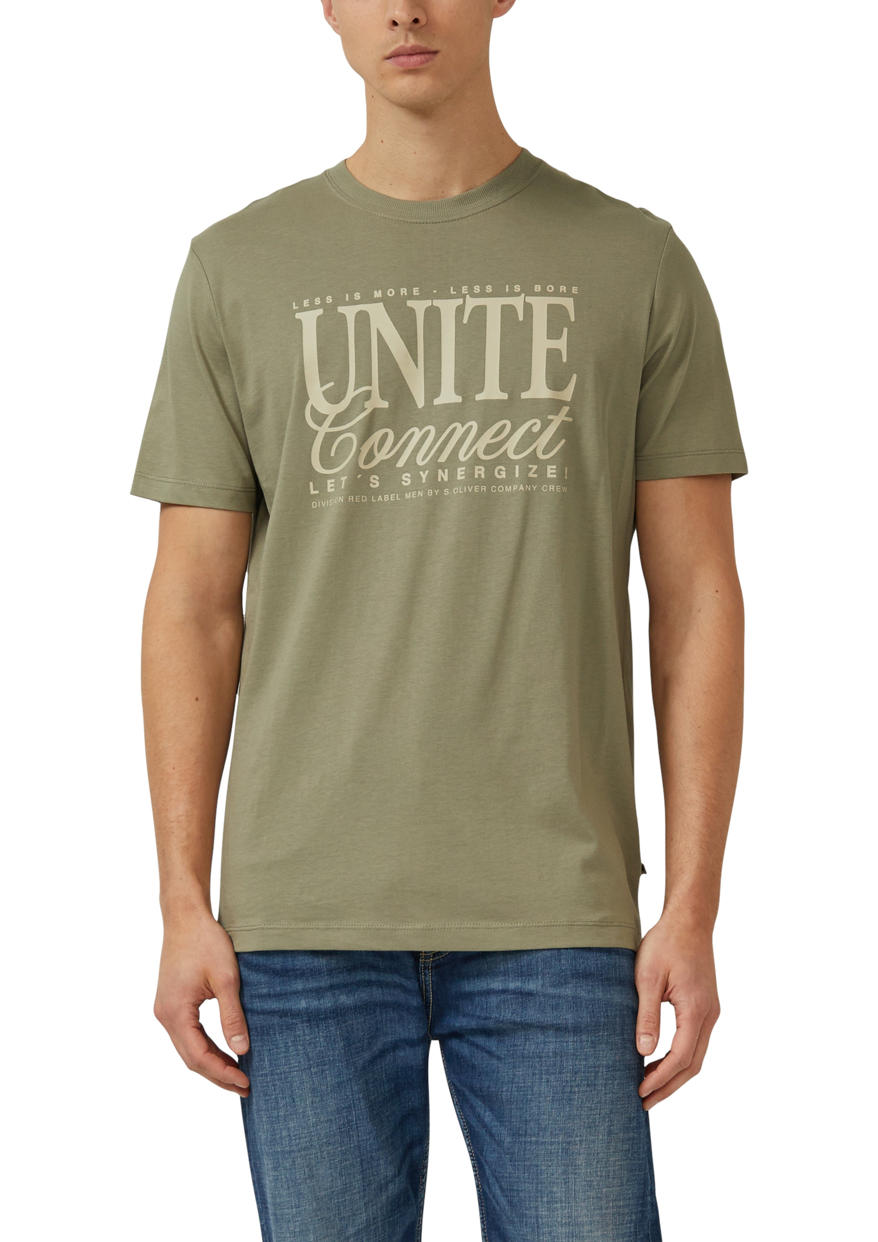 S. Oliver red Herren T-Shirts kurz Green