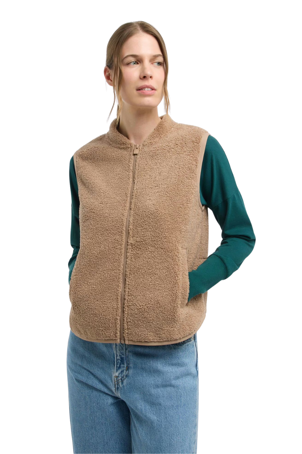 Elbsand Damen Blusen kurz Nougat