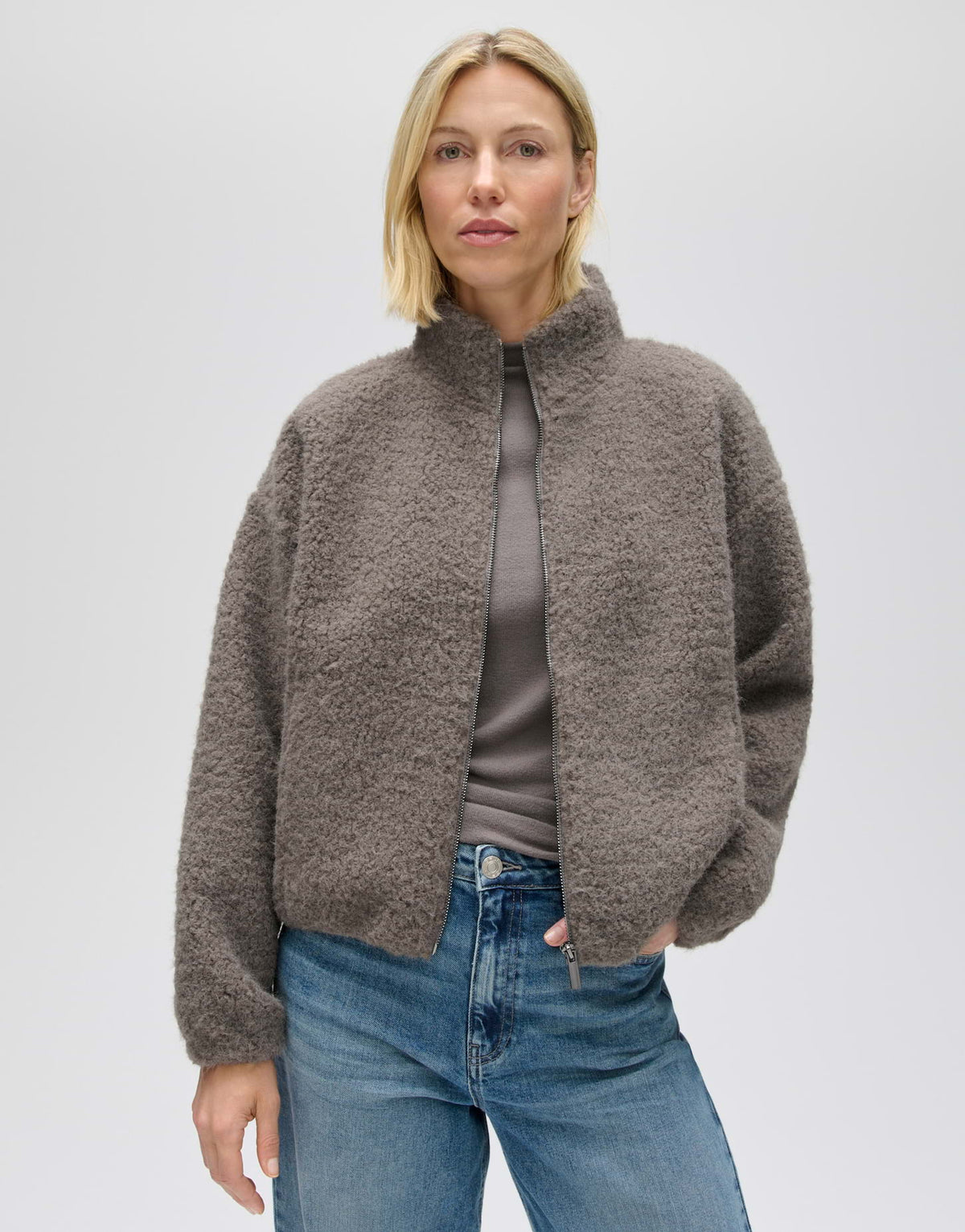 Opus Damen Sweatshirts Warm Greige