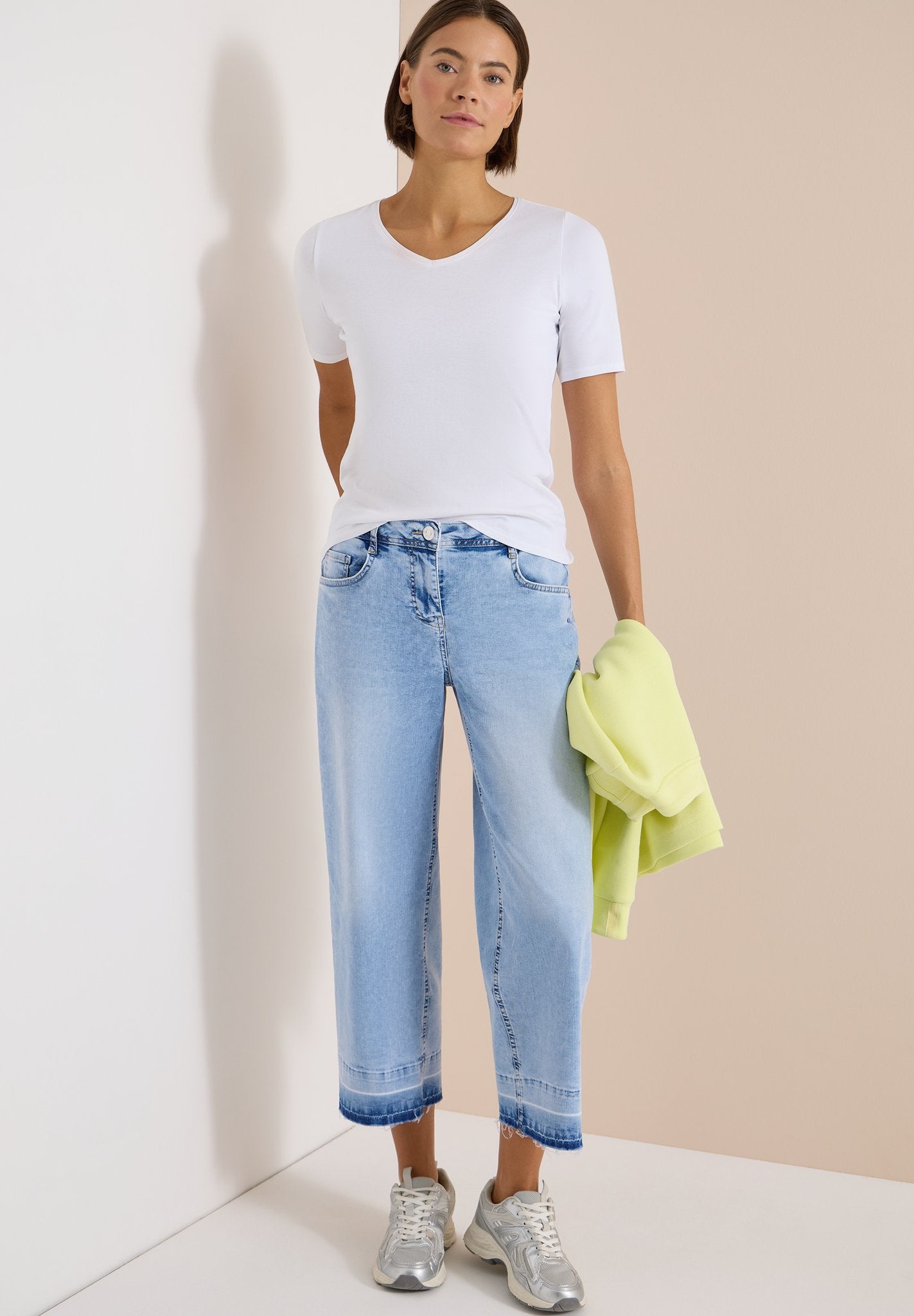 Cecil Damen Hosen Light Blu
