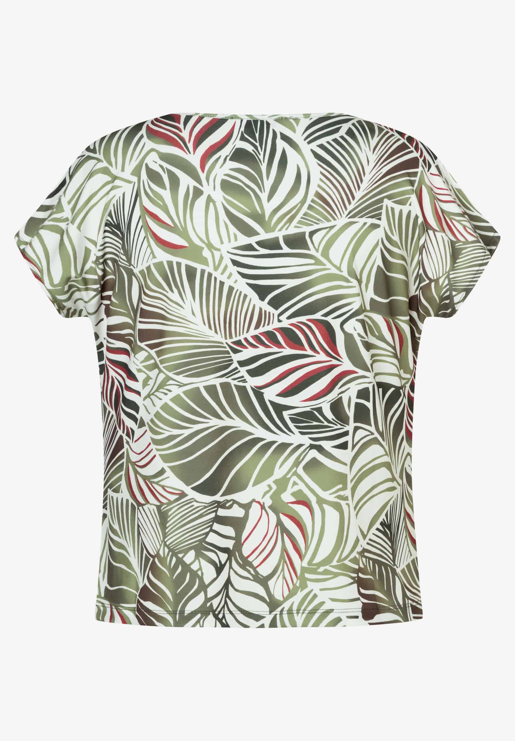 More & More Damen T-Shirts Big Leaves