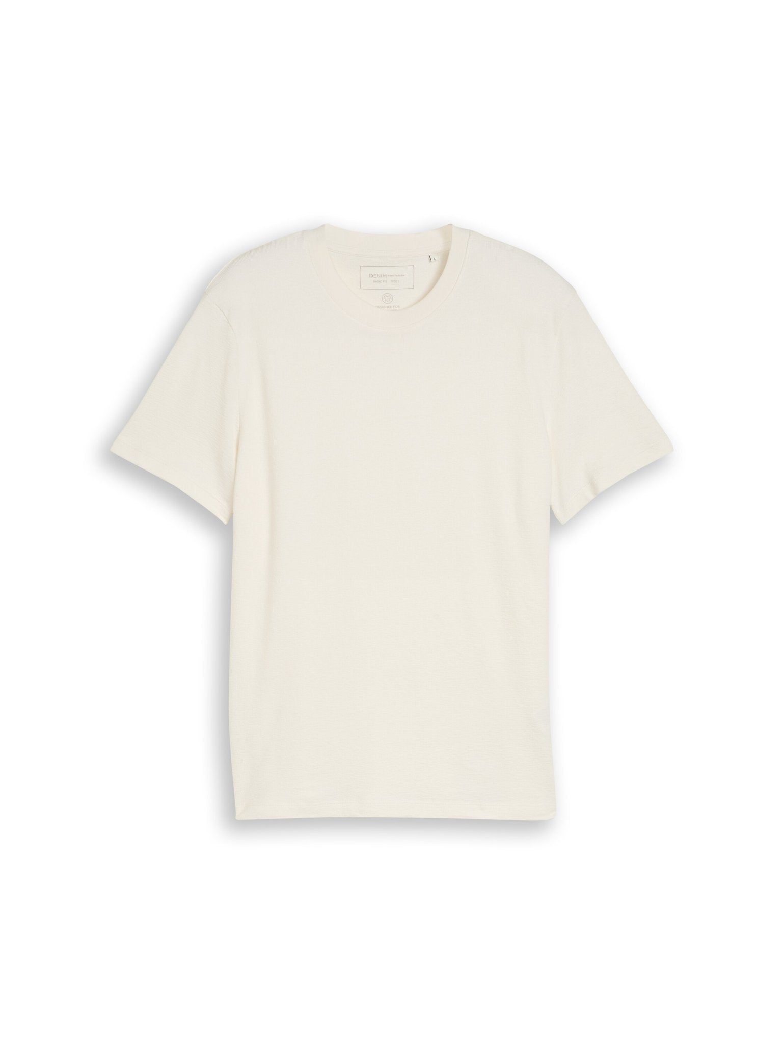 Tom Tailor denim Herren T-Shirts kurz Wool White